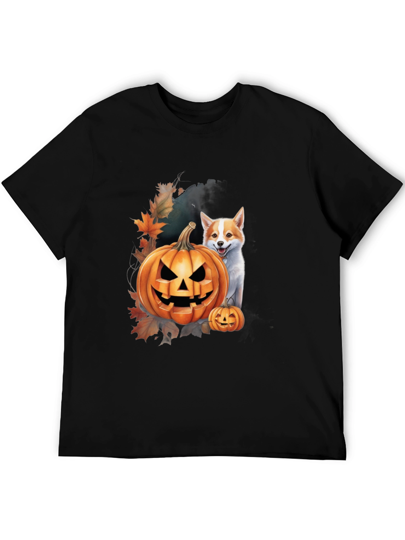 Halloween Dog & Pumpkin T-Shirt