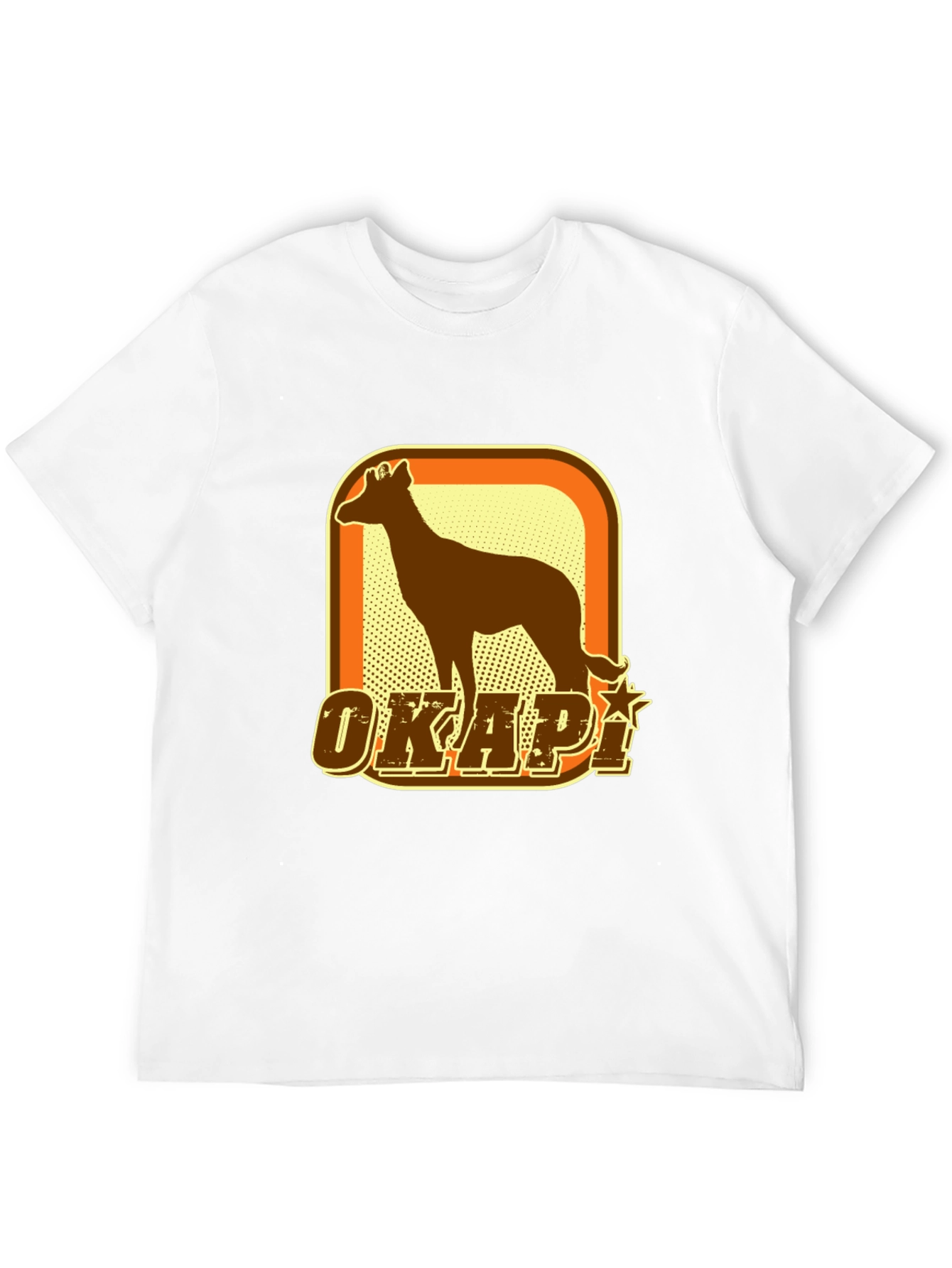 Okapi Graphic T-Shirt - Retro Style