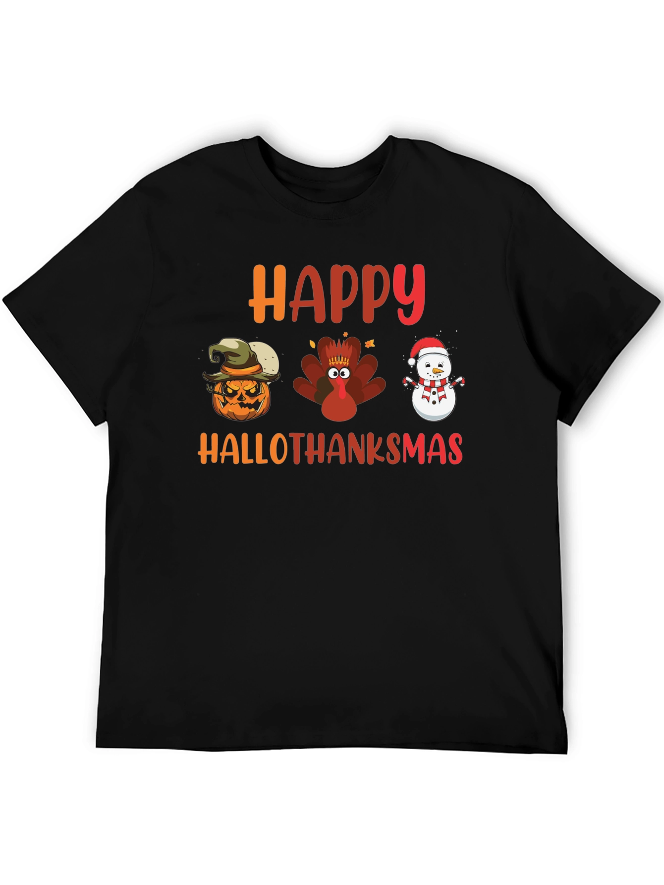HalloThanksMas T-Shirt - Holiday Season Tee