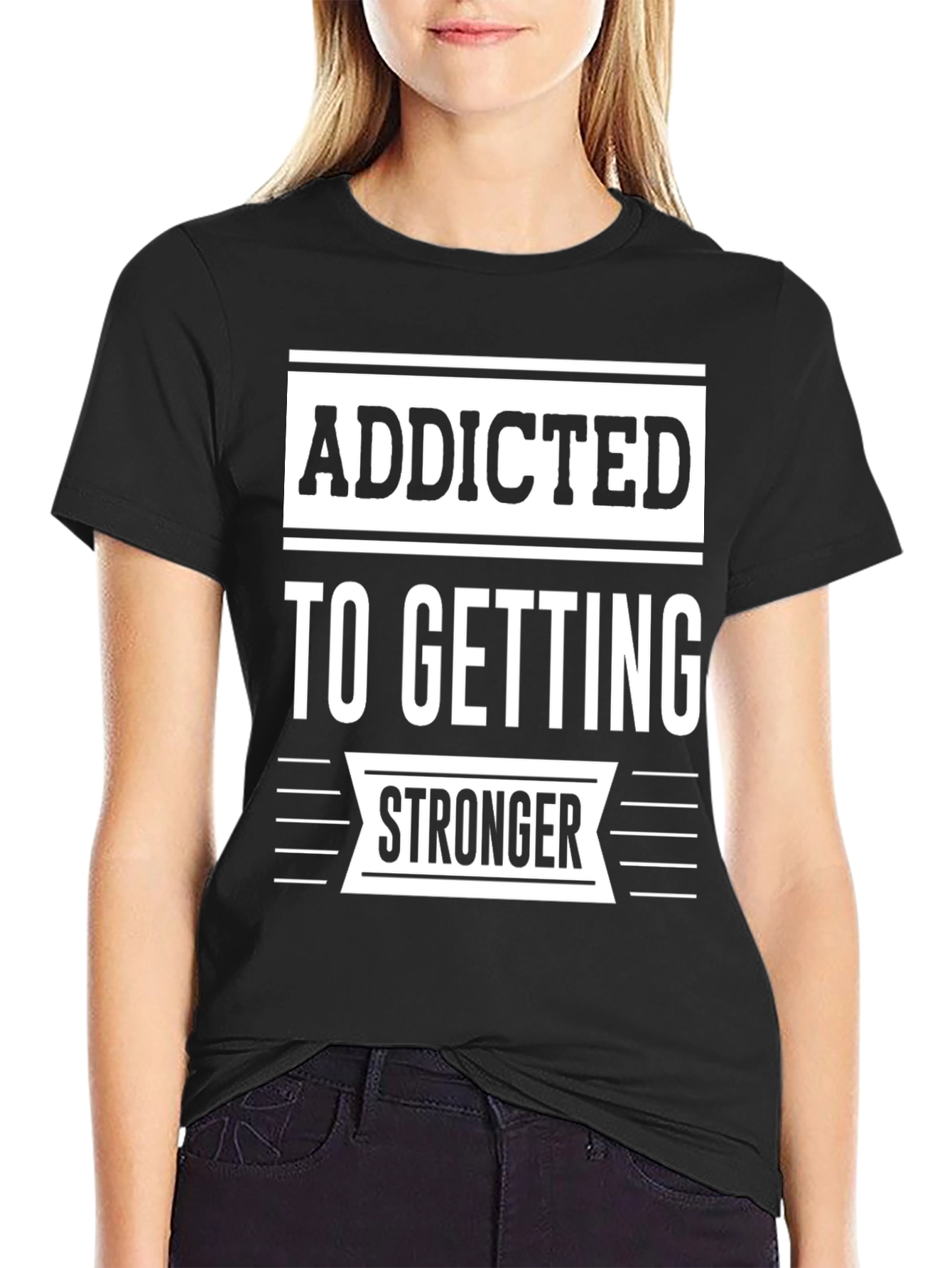 Addicted To Getting Stronger Graphic Tee