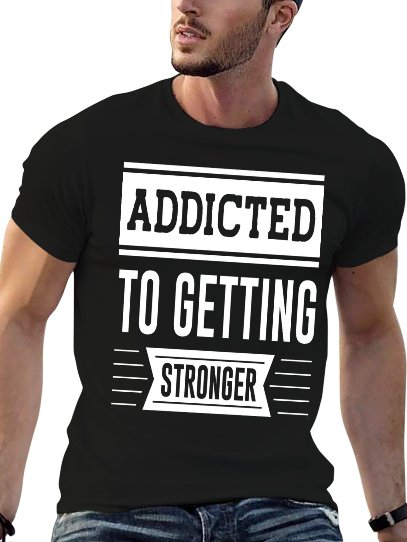 Addicted To Getting Stronger Graphic Tee