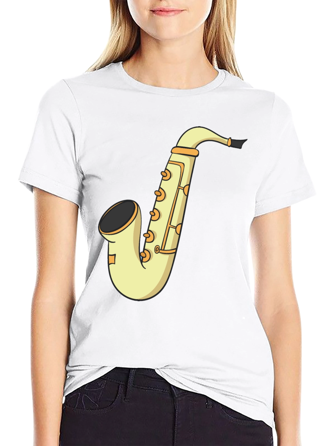 Saxophone Graphic T-Shirt - Musical Instrument Tee