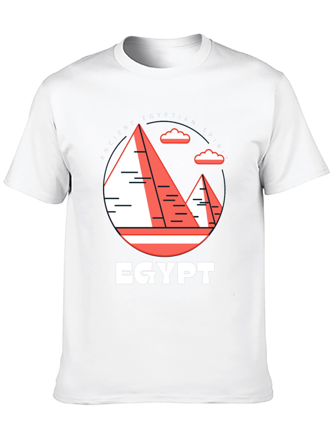 Egyptian Spirit Graphic Tee - Unisex Black T-Shirt