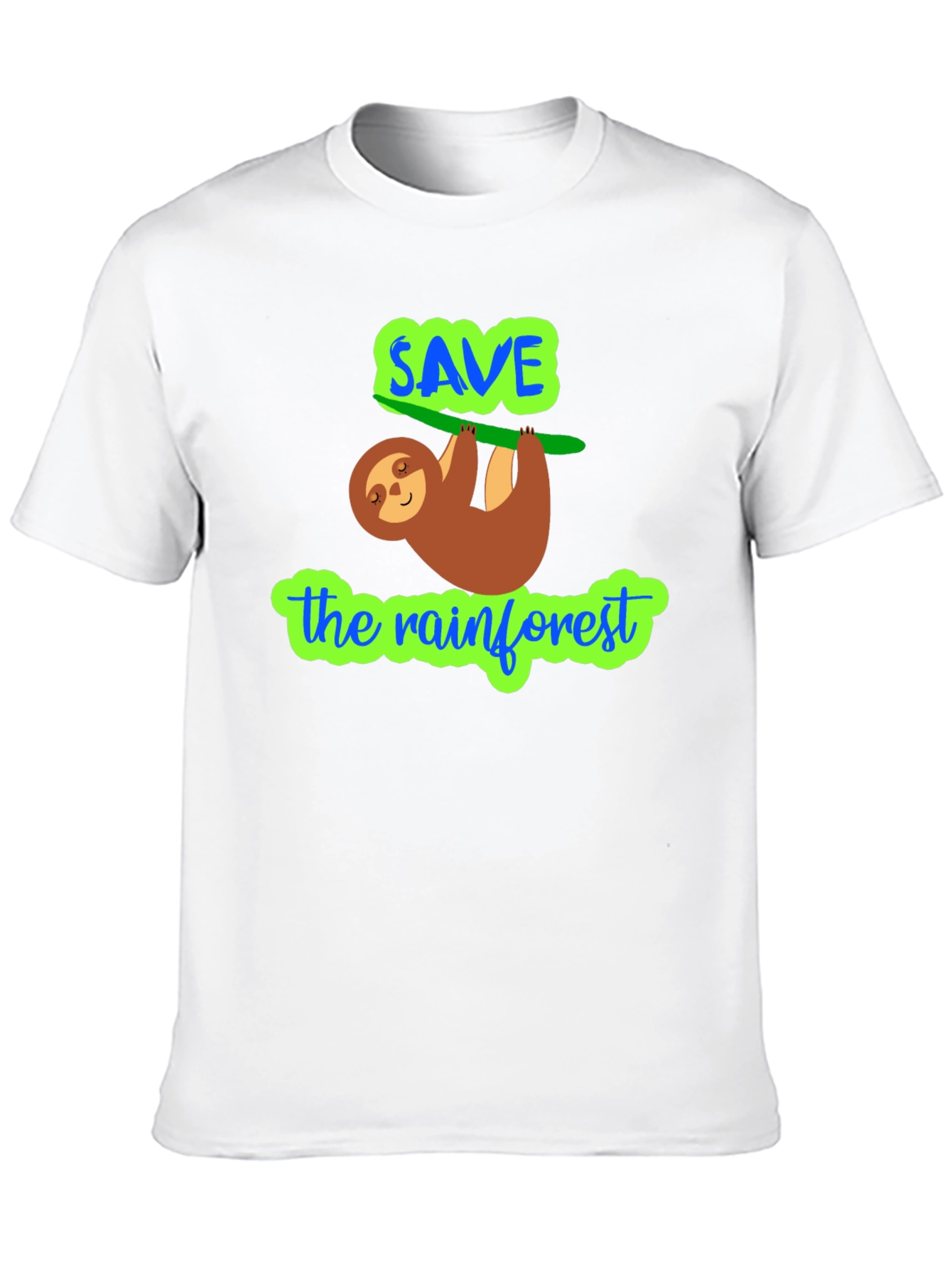 Save The Rainforest Sloth Graphic Tee