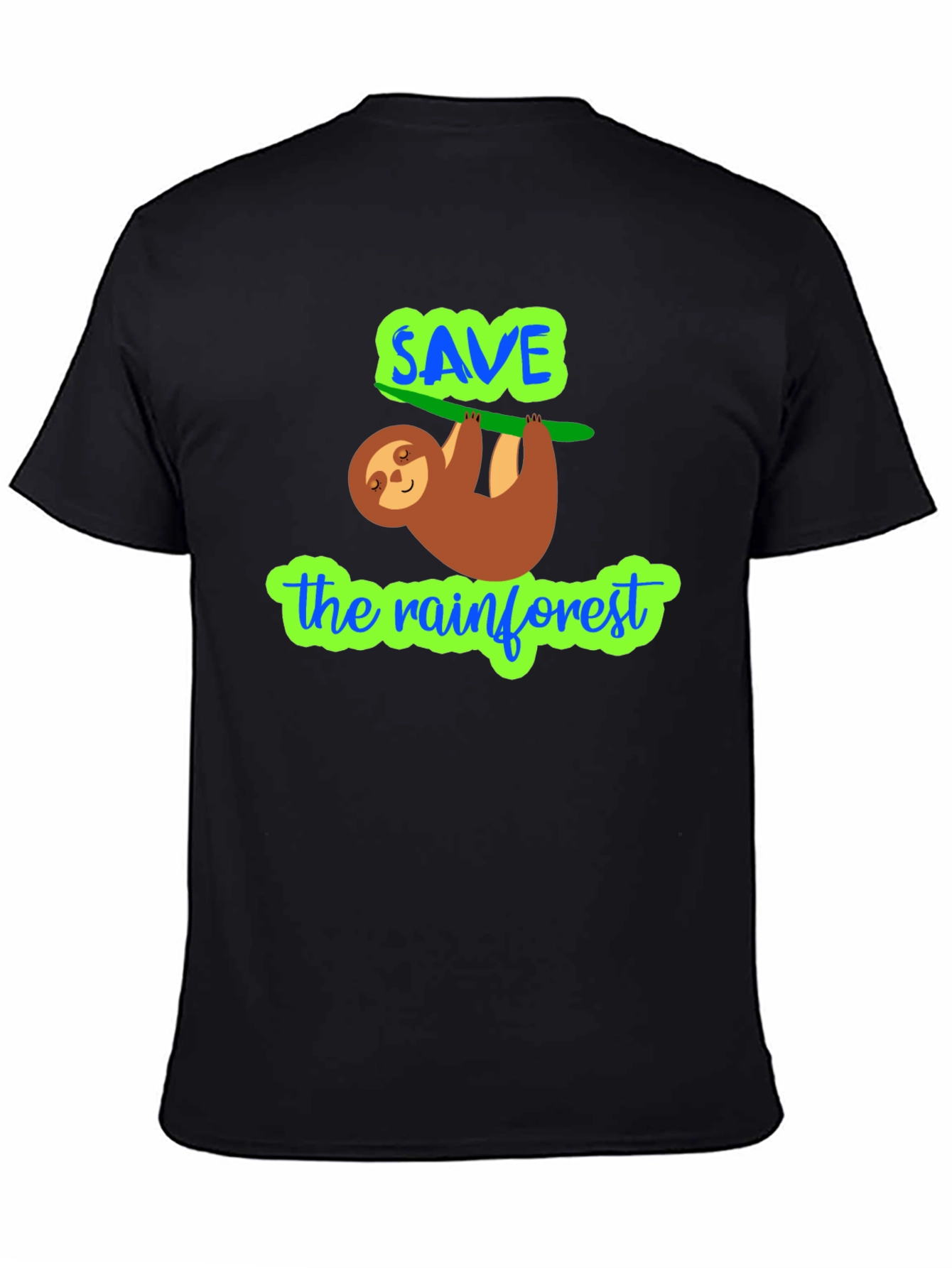 Save The Rainforest Sloth Graphic Tee