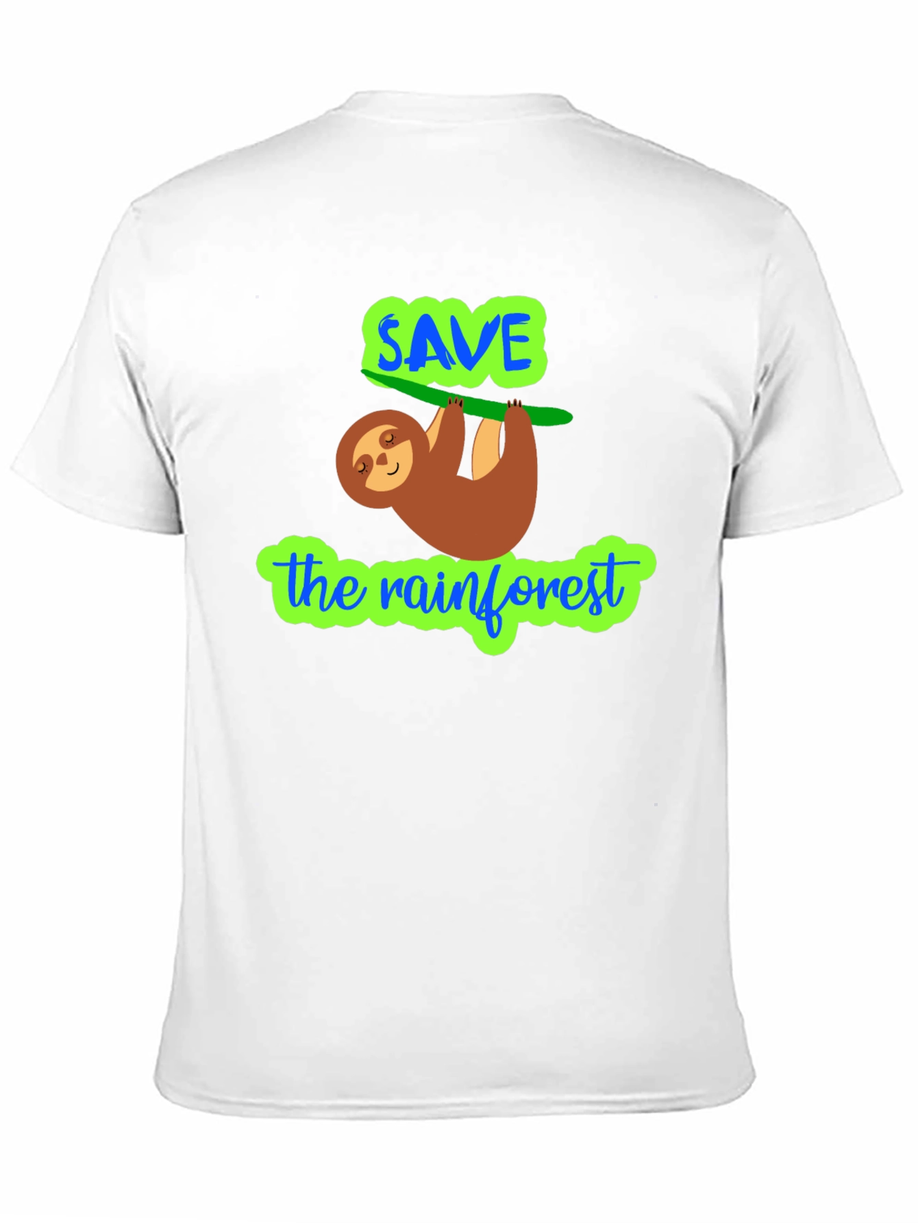 Save The Rainforest Sloth Graphic Tee
