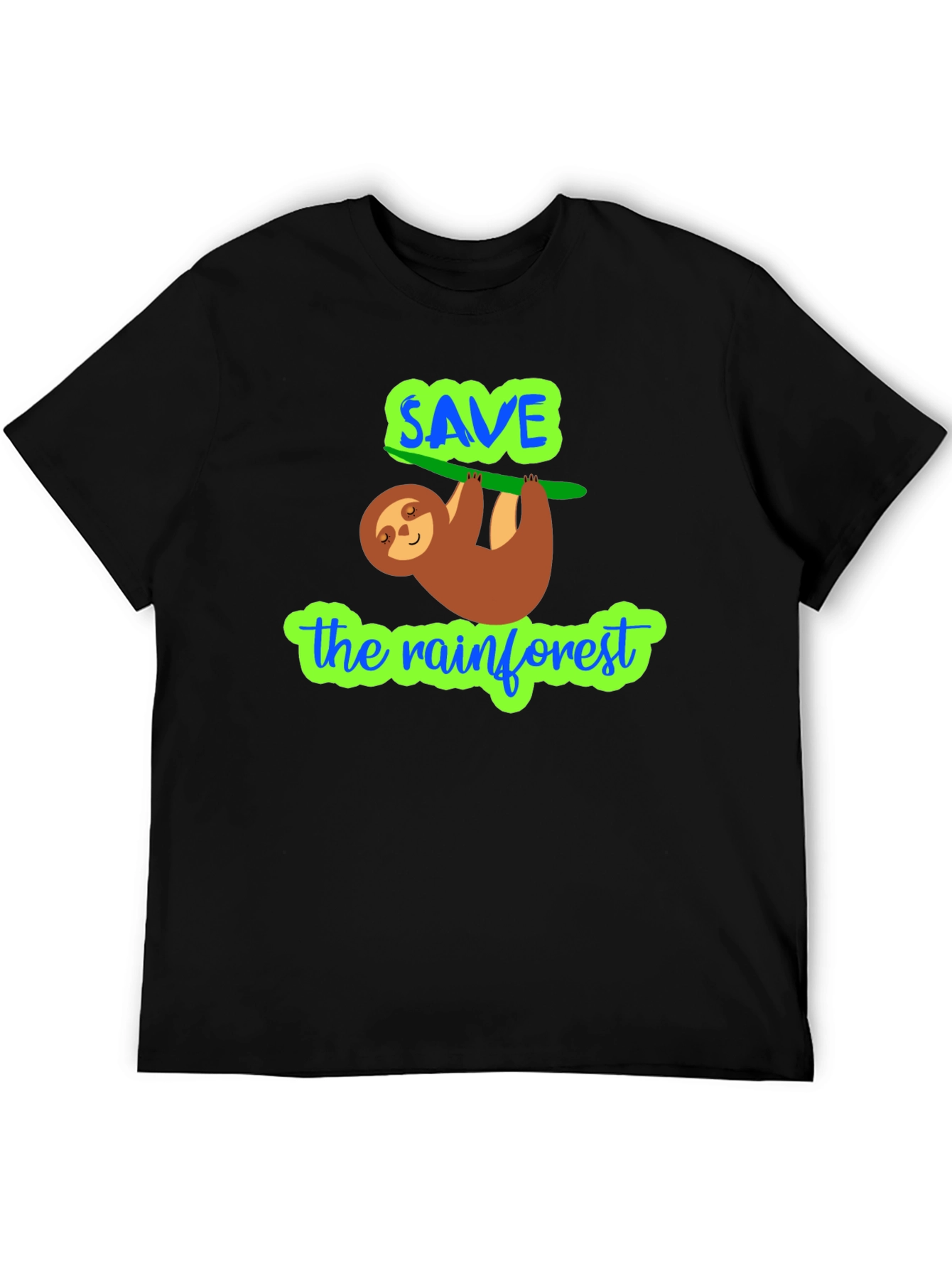 Save The Rainforest Sloth Graphic Tee