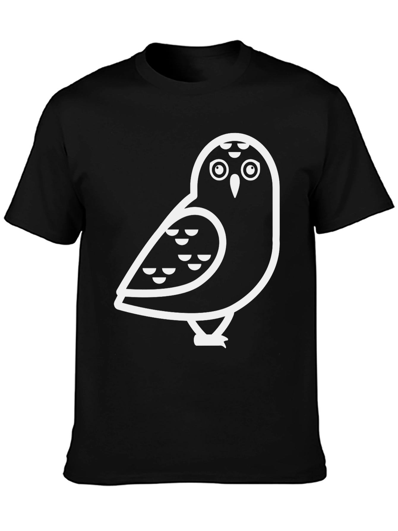 Cool Owl Graphic Black T-Shirt