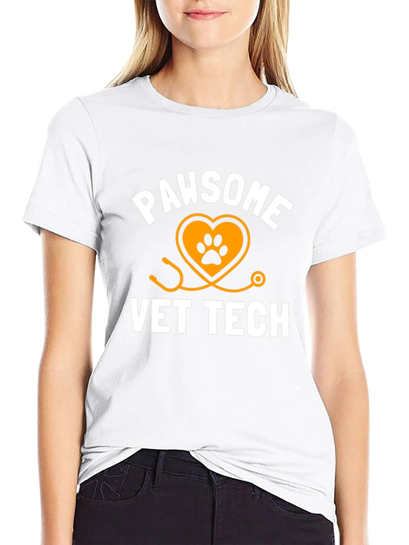 Pawsome Vet Tech T-Shirt - Black