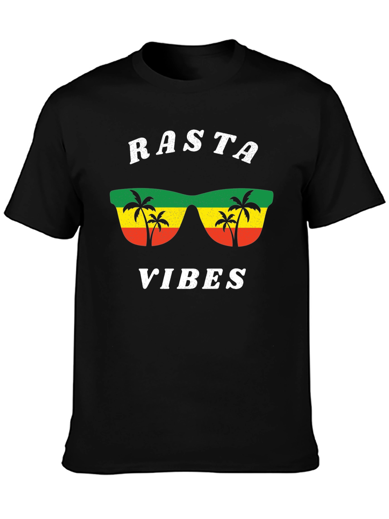 Rasta Vibes Graphic Tee - Cool Jamaican Style