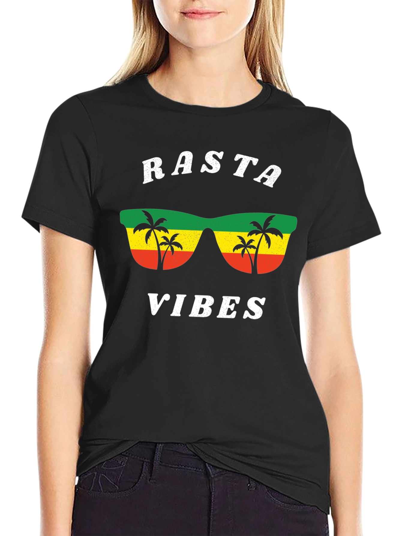 Rasta Vibes Graphic Tee - Cool Jamaican Style