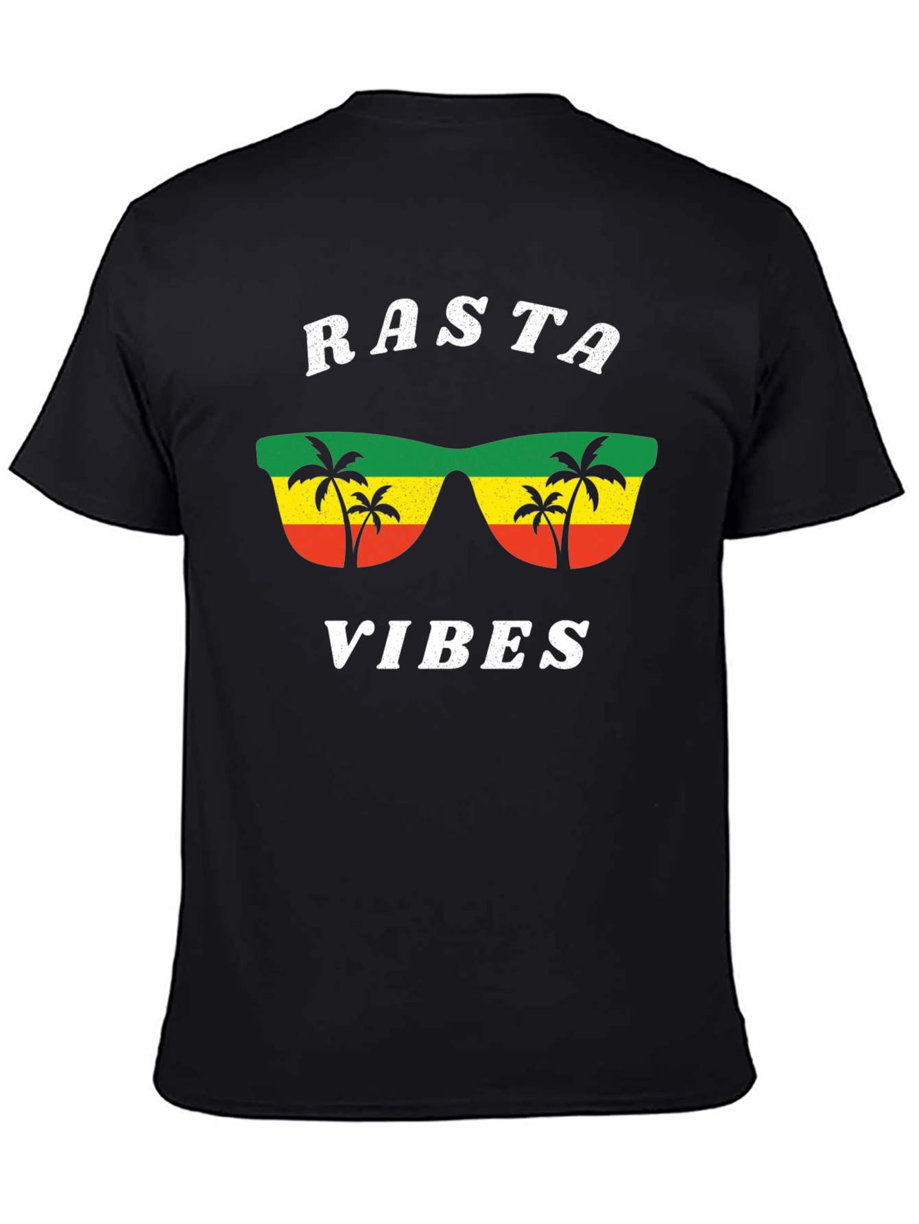 Rasta Vibes Graphic Tee - Cool Jamaican Style