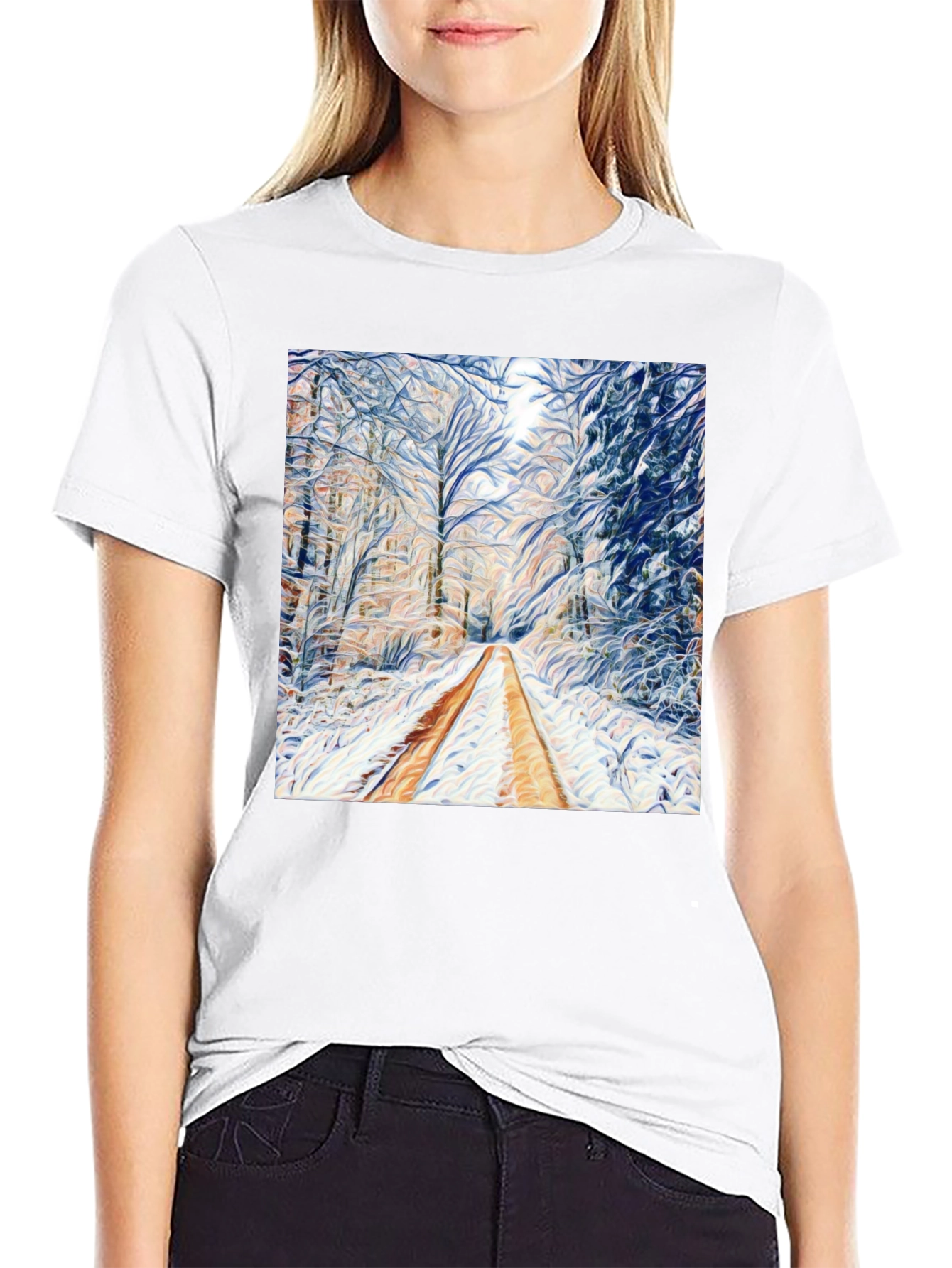 Winter Forest Art T-Shirt