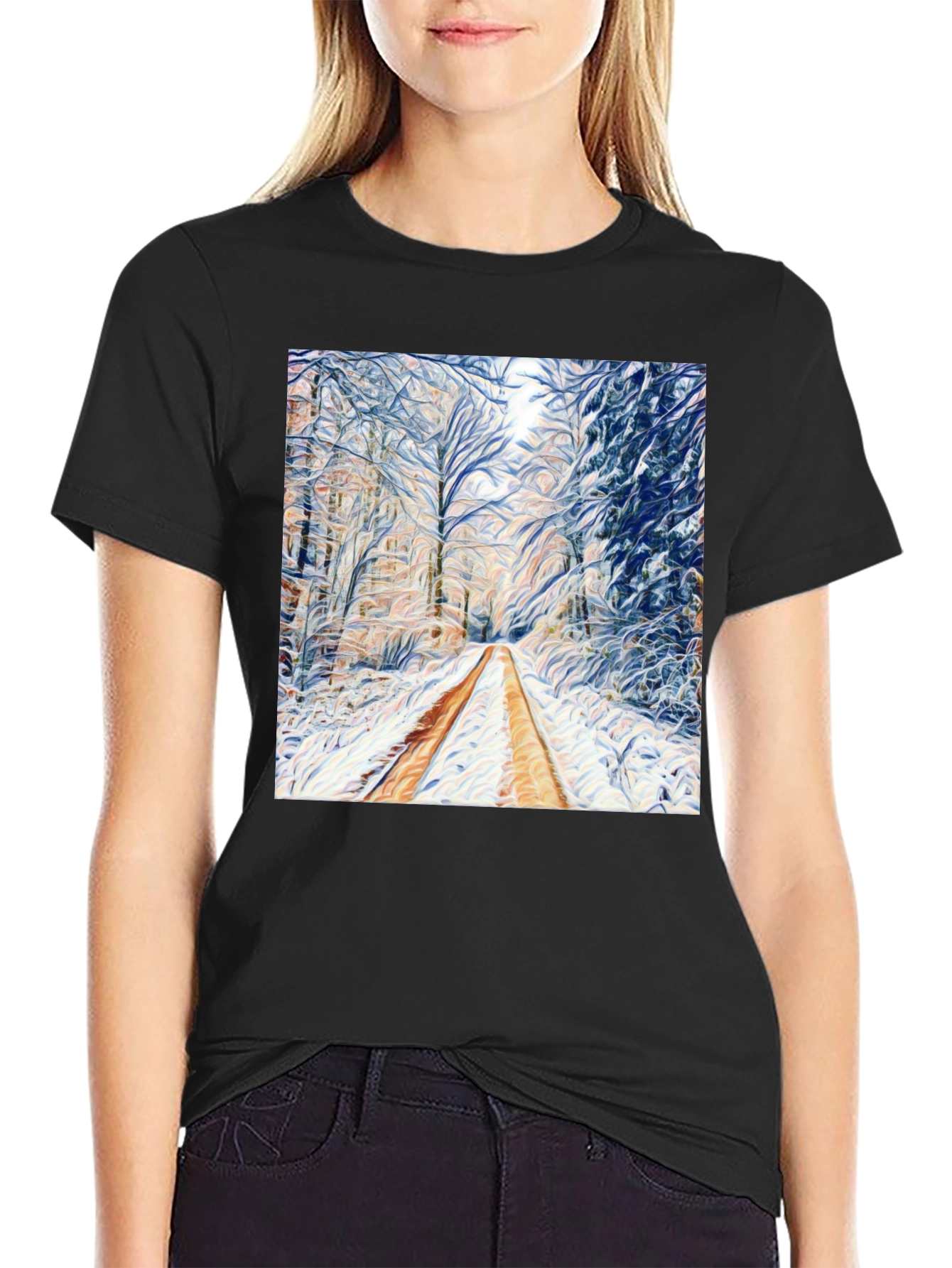 Winter Forest Art T-Shirt