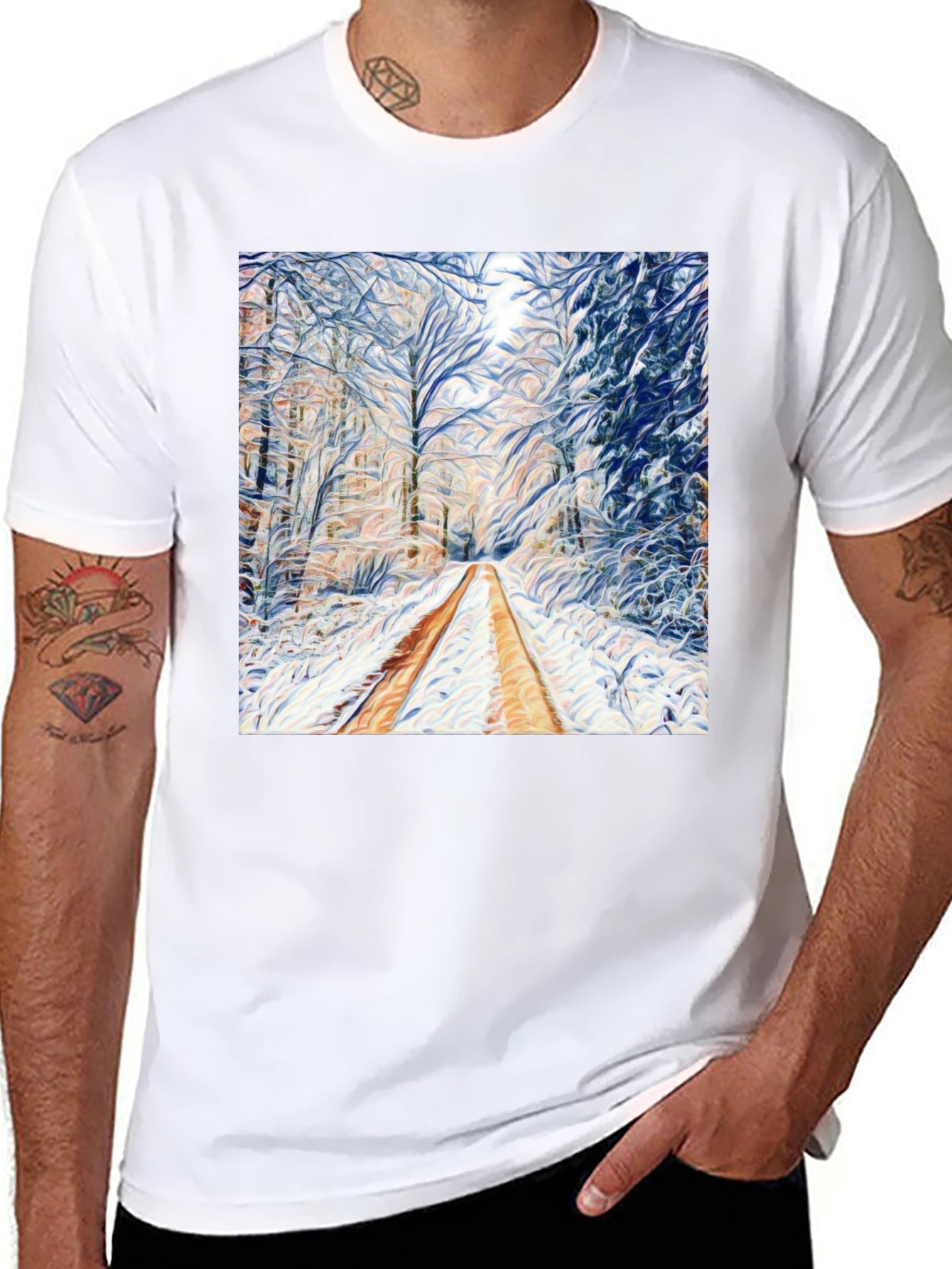 Winter Forest Art T-Shirt