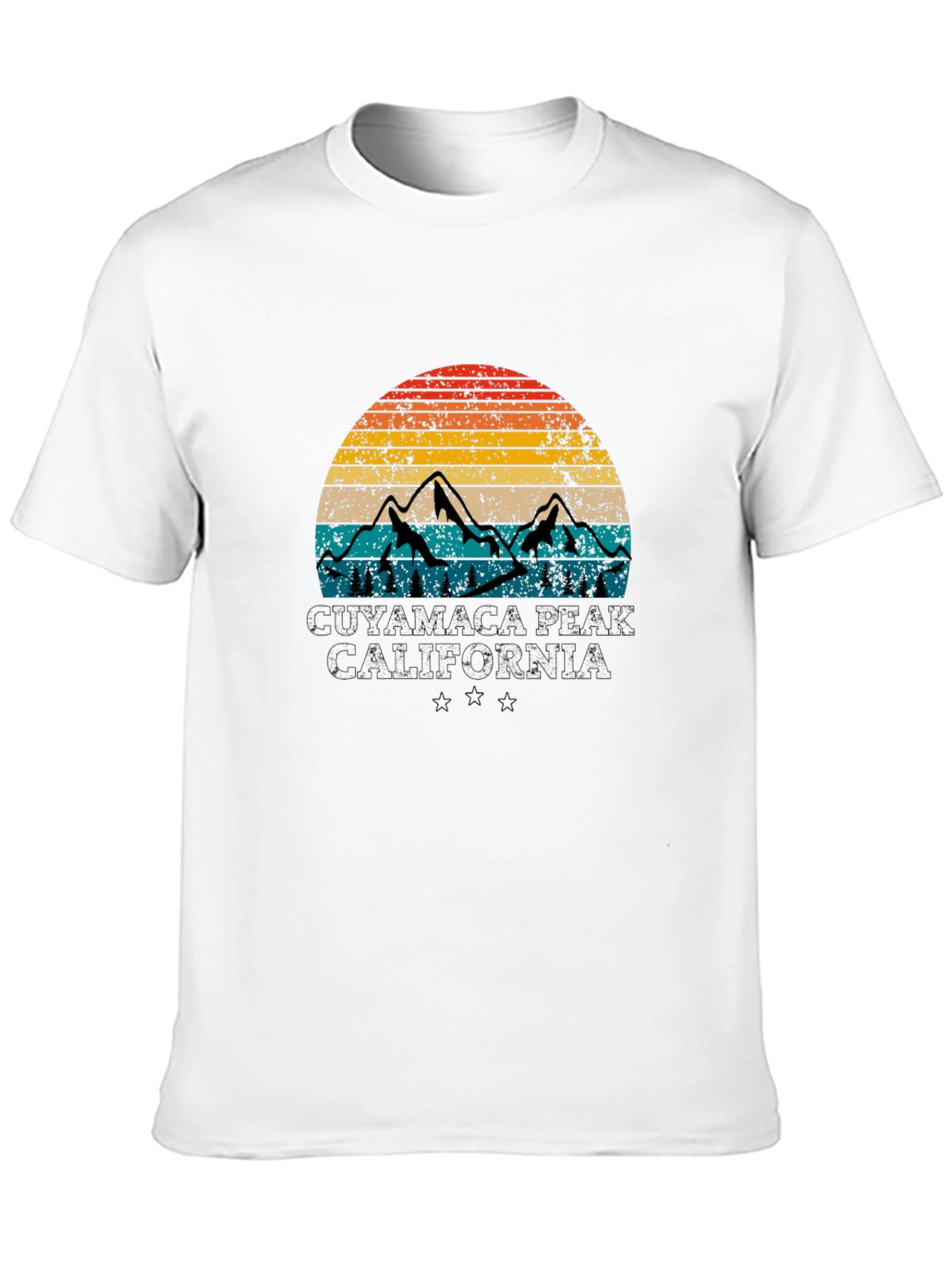 Cuyamaca Peak California Retro Graphic T-Shirt