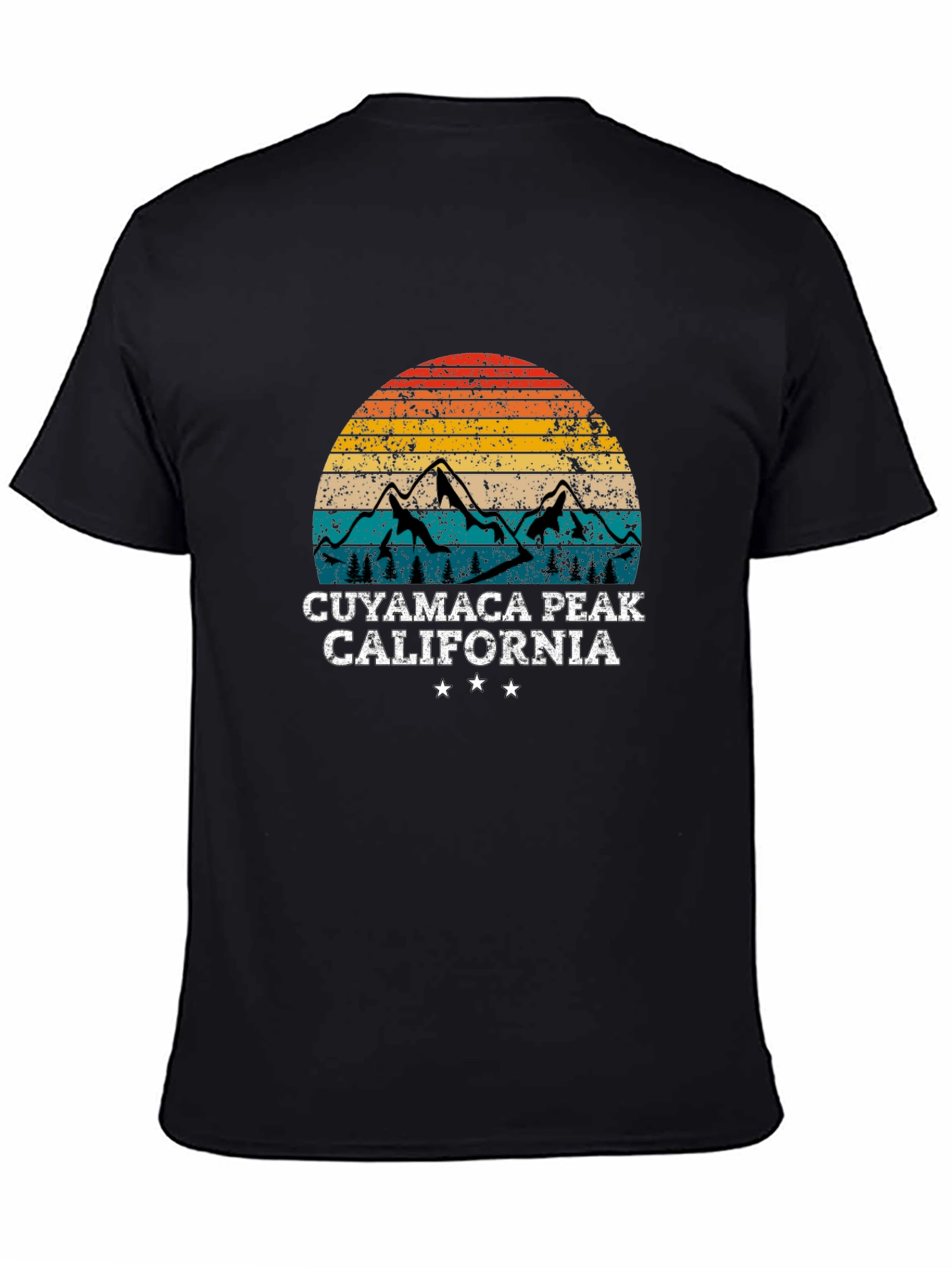 Cuyamaca Peak California Retro Graphic T-Shirt