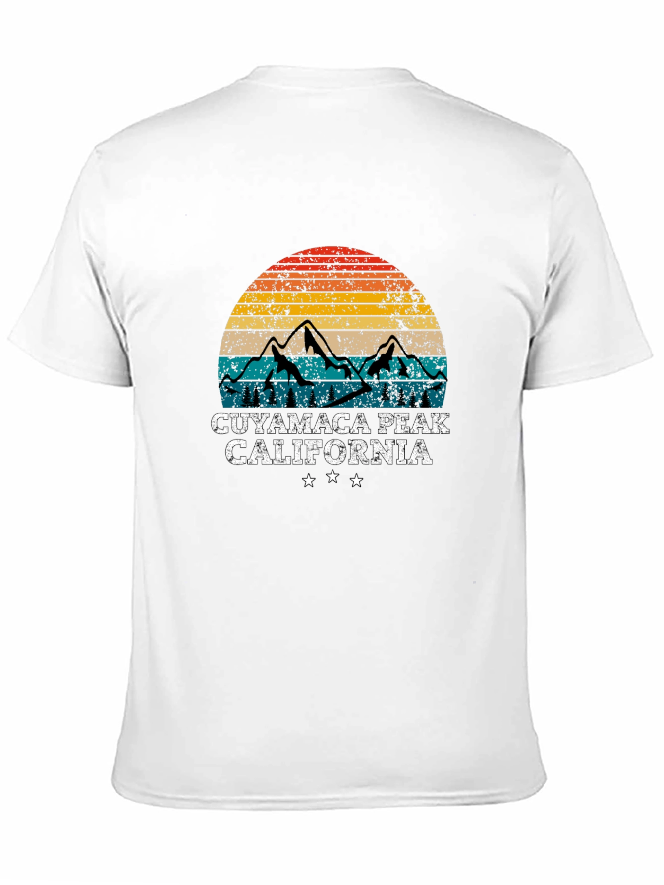 Cuyamaca Peak California Retro Graphic T-Shirt