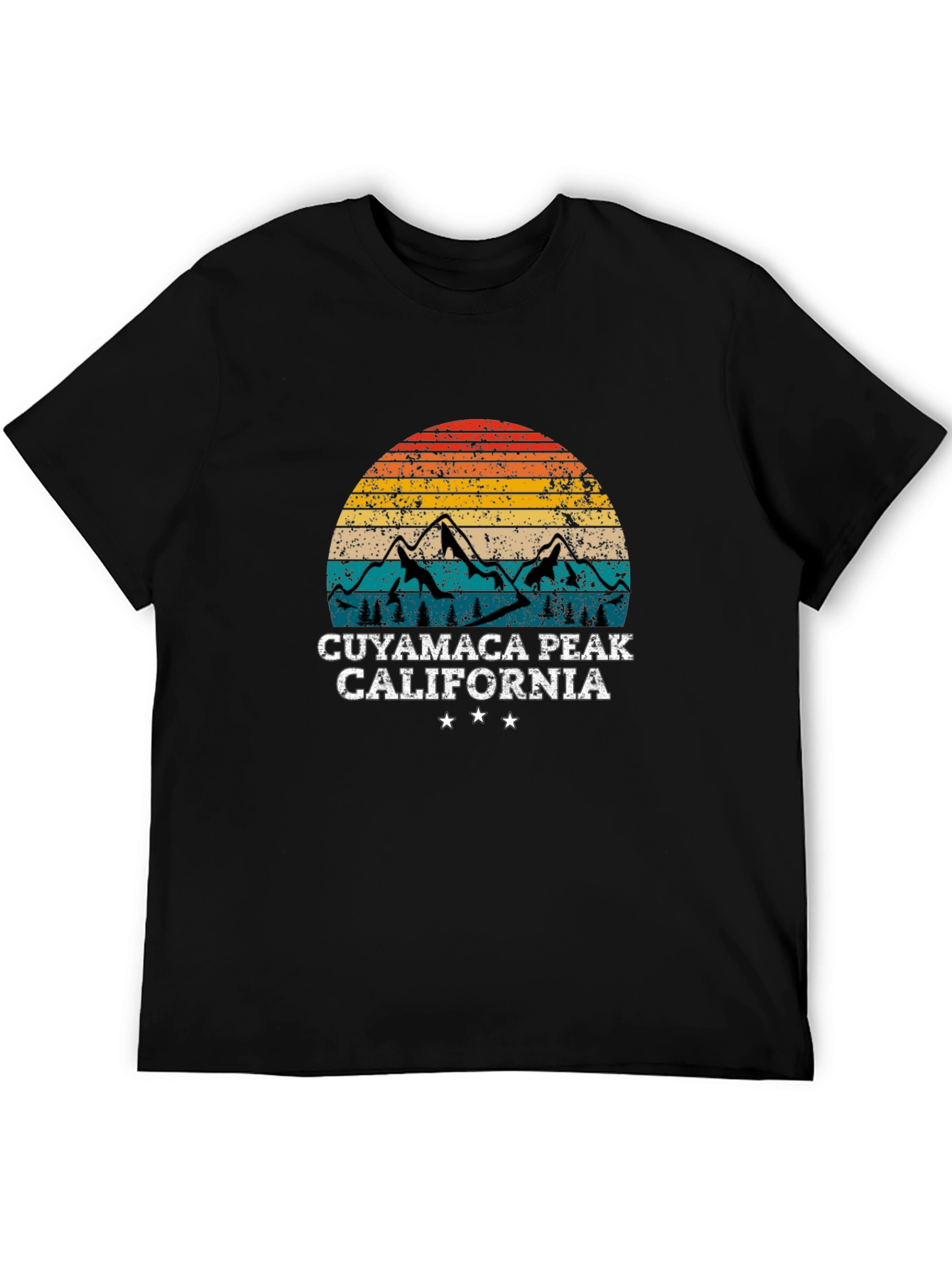 Cuyamaca Peak California Retro Graphic T-Shirt