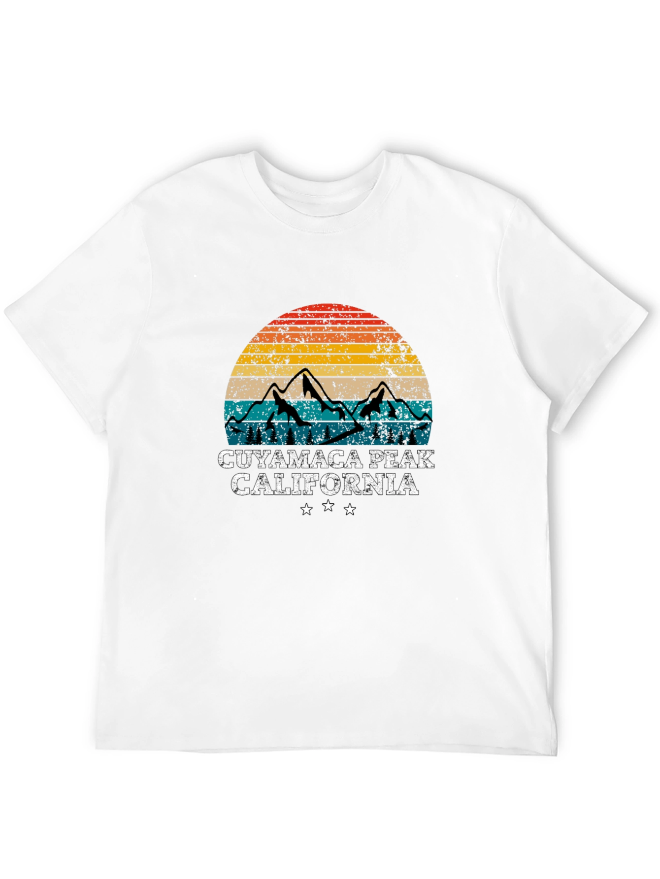 Cuyamaca Peak California Retro Graphic T-Shirt
