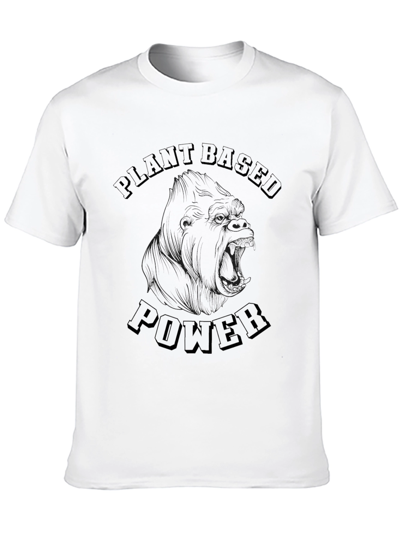 Plant Based Power T-Shirt - Gorilla Graphic Tee