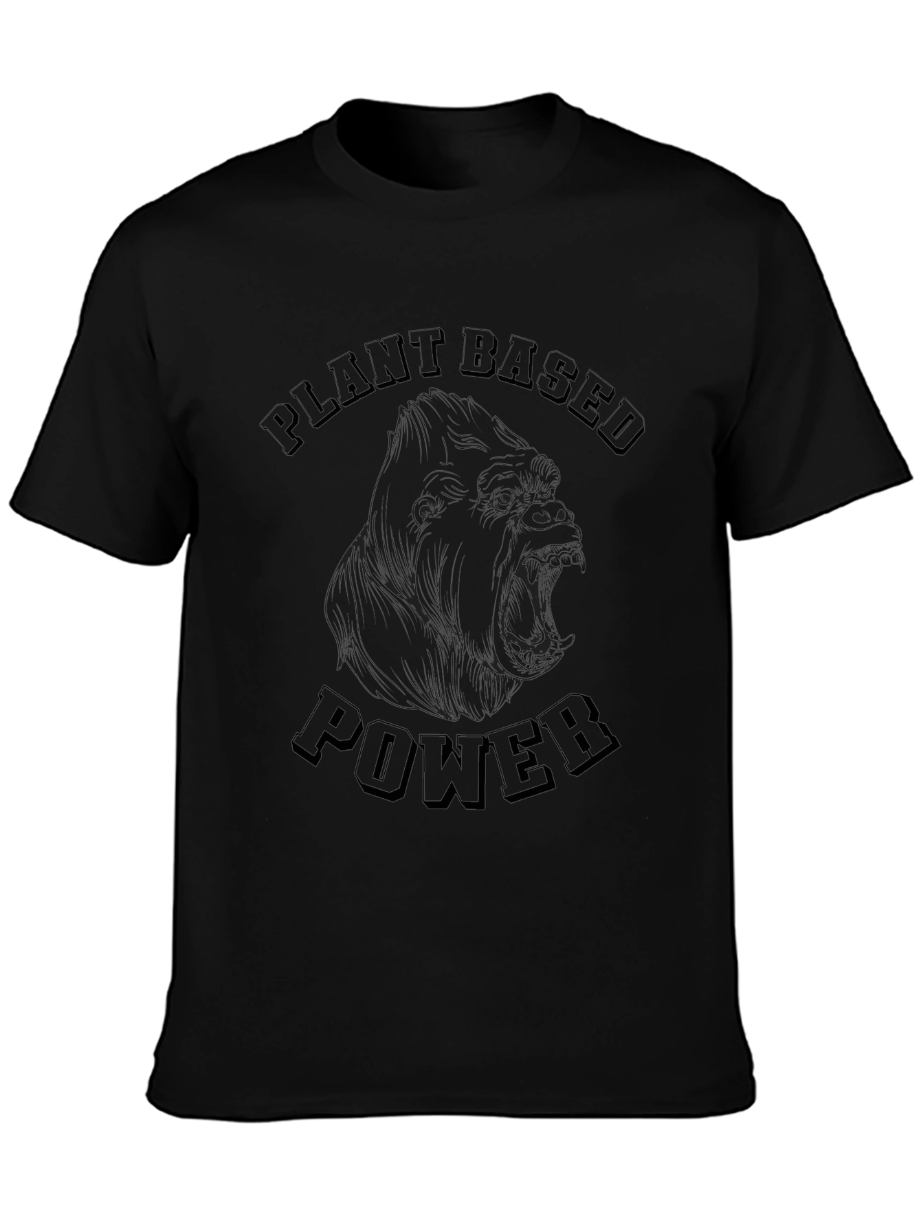 Plant Based Power T-Shirt - Gorilla Graphic Tee