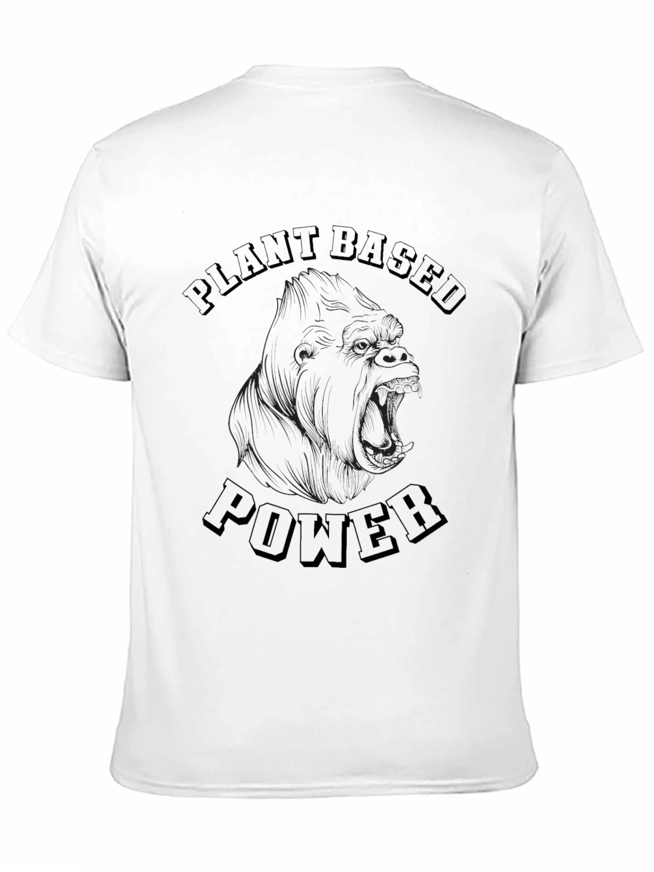 Plant Based Power T-Shirt - Gorilla Graphic Tee
