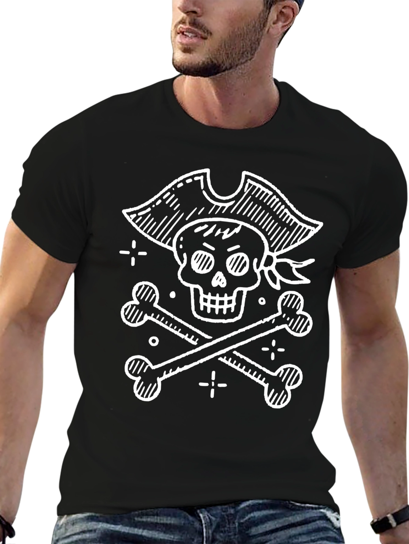 Pirate Skull & Crossbones Graphic Tee