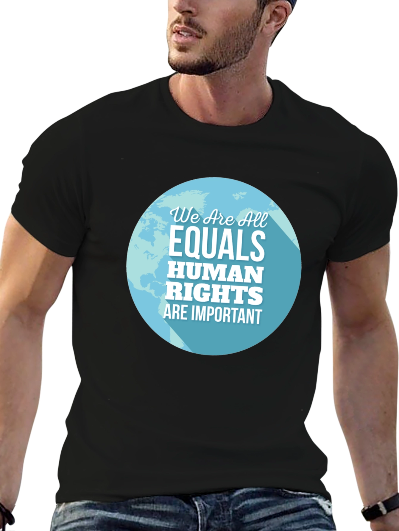 Equality Human Rights Graphic Tee - Black