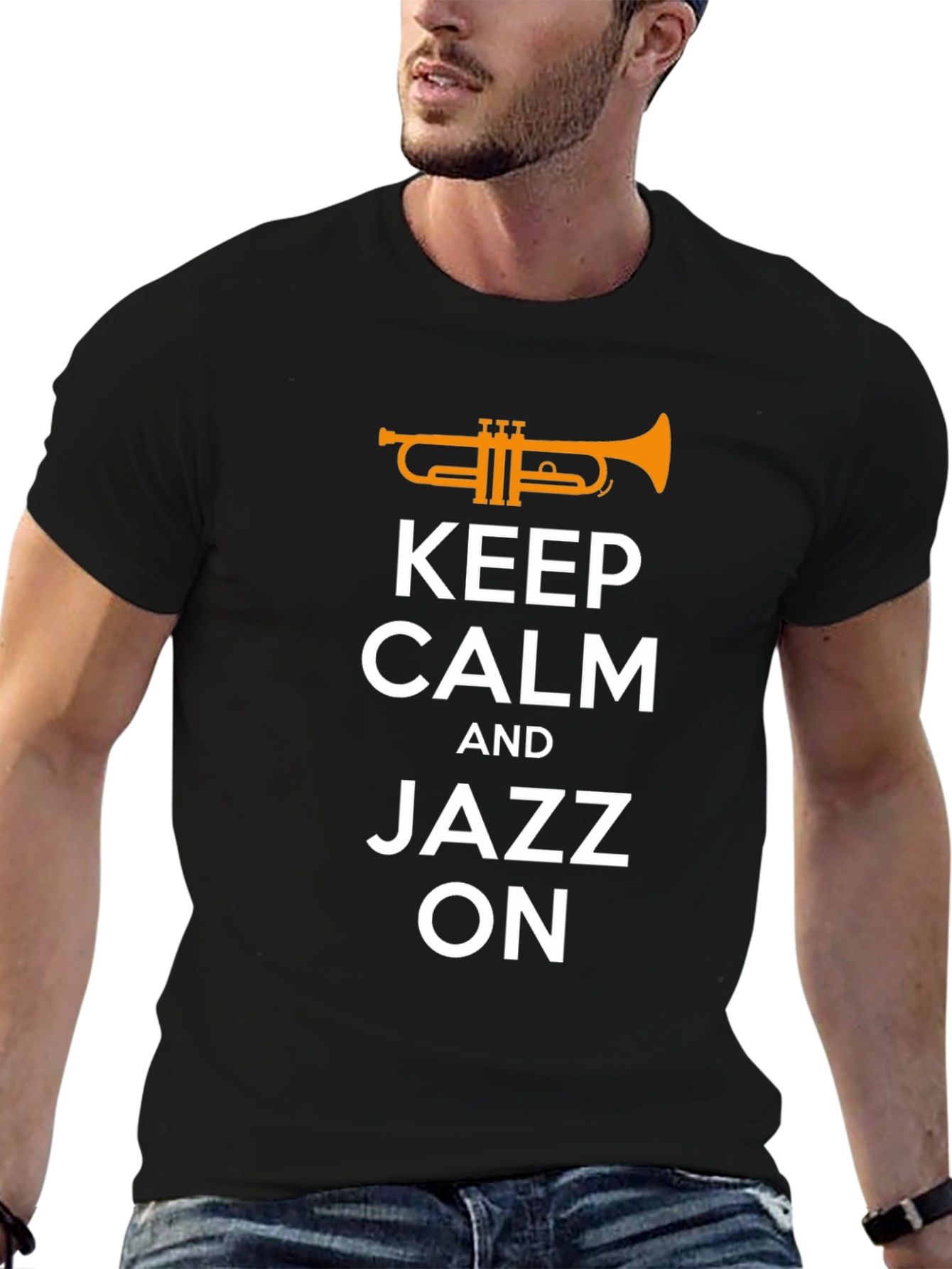 Keep Calm Jazz On T-Shirt