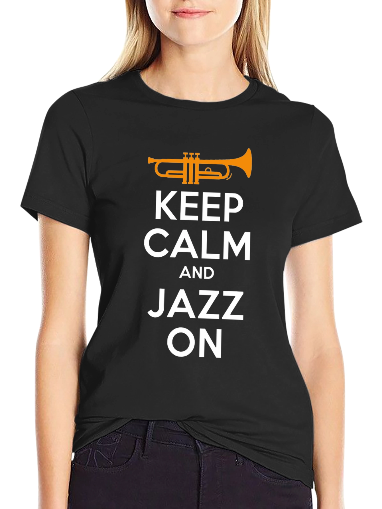 Keep Calm Jazz On T-Shirt