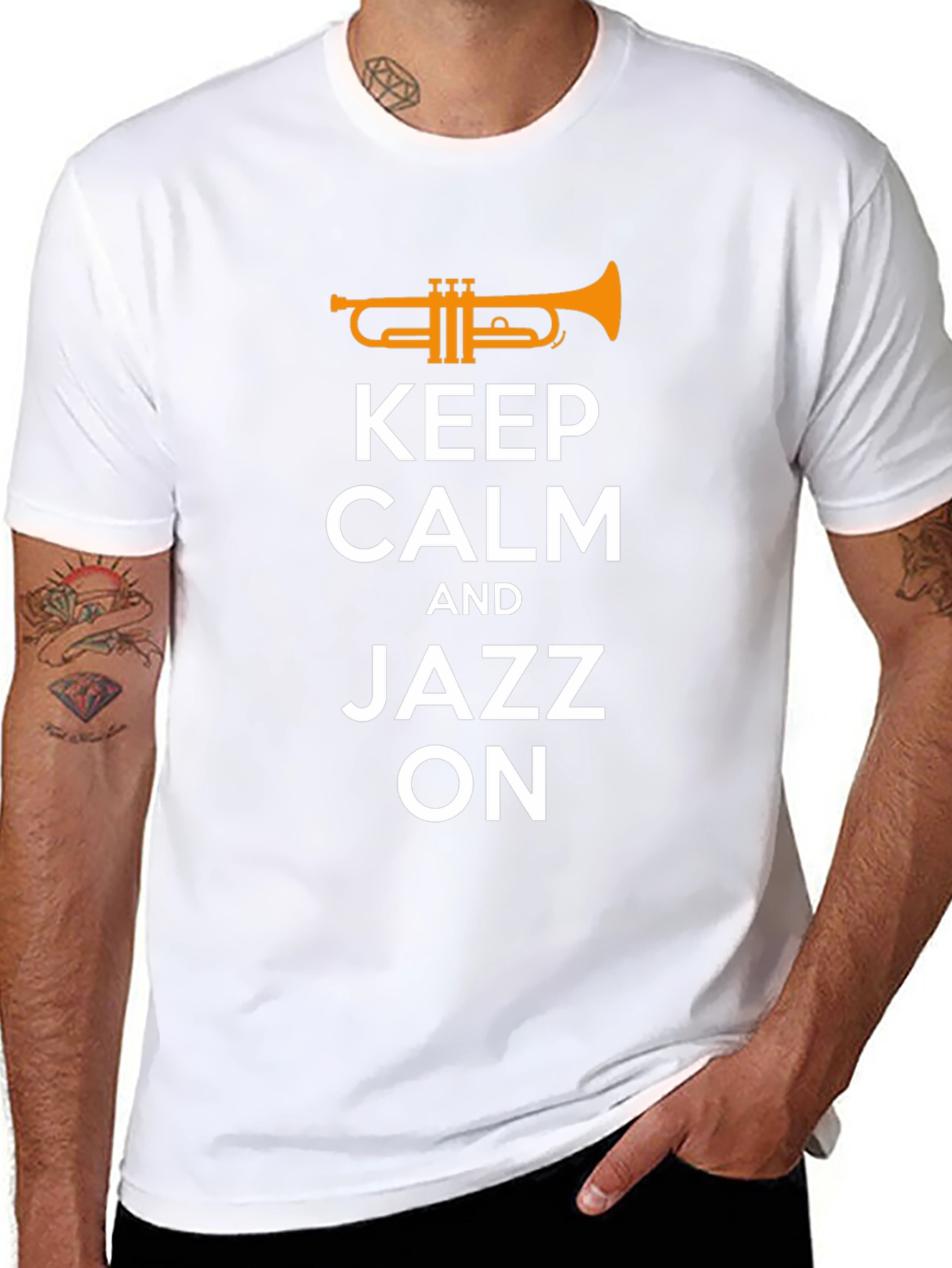 Keep Calm Jazz On T-Shirt