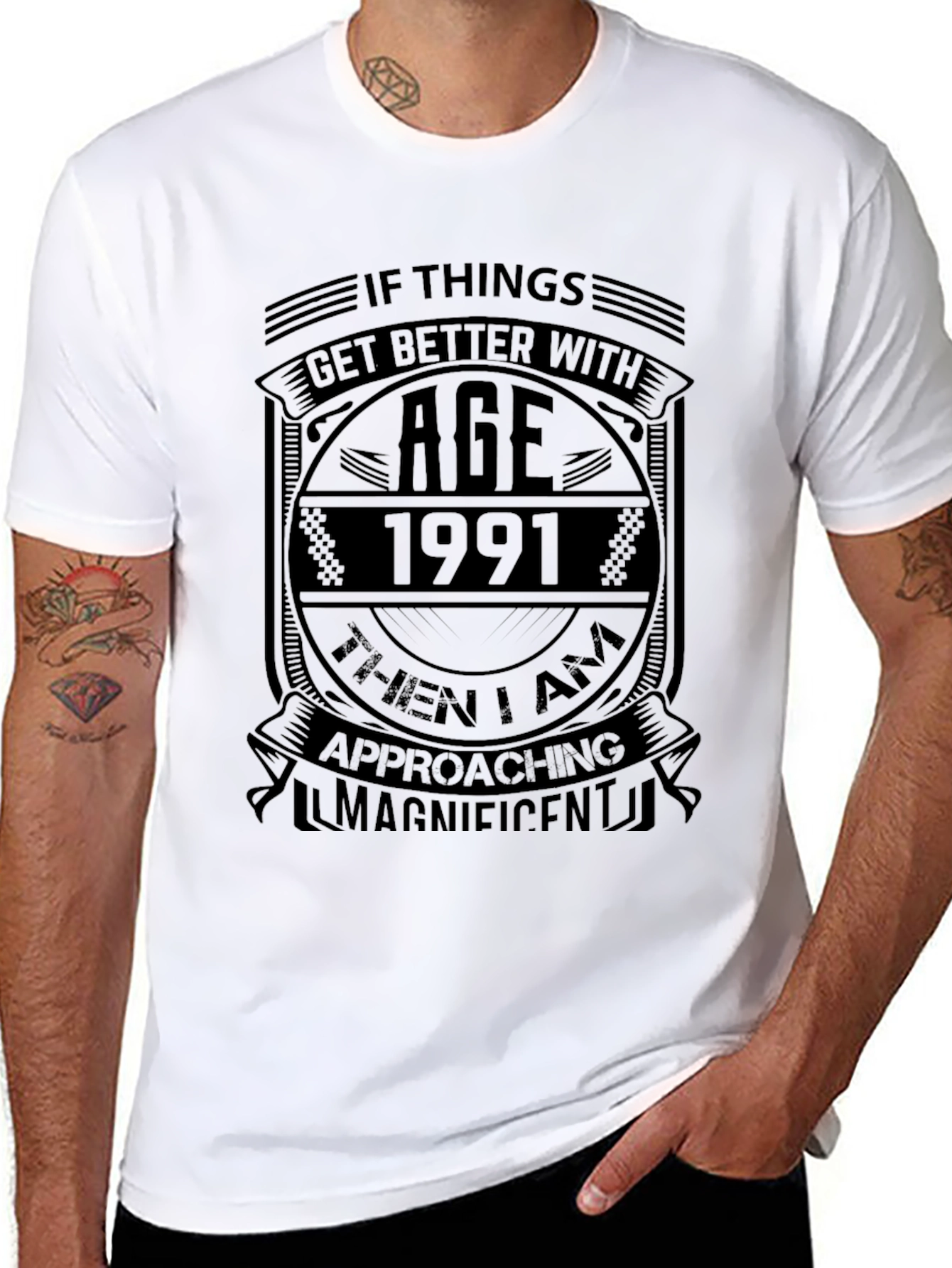Age 1991 Magnificent Black T-Shirt