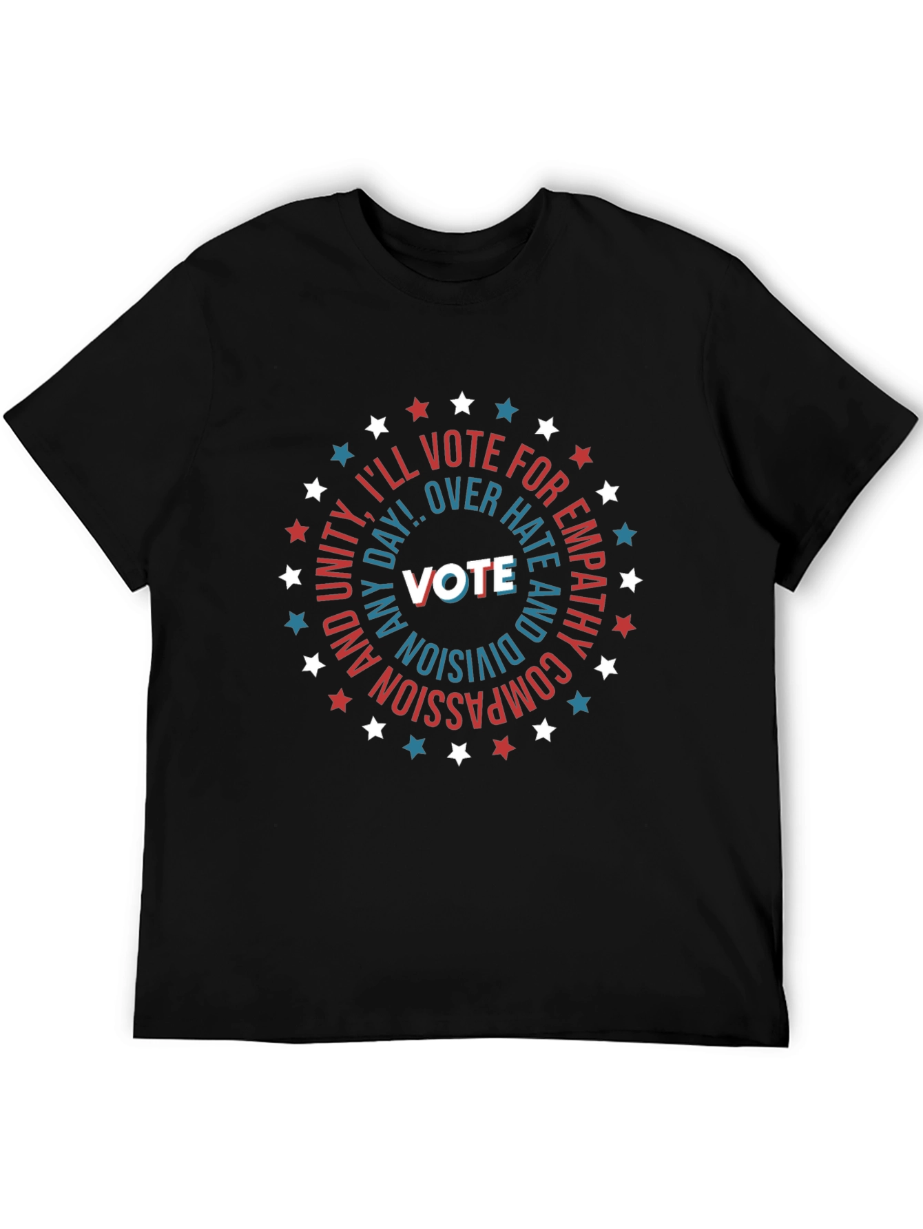Vote Empathy Compassion Black T-Shirt