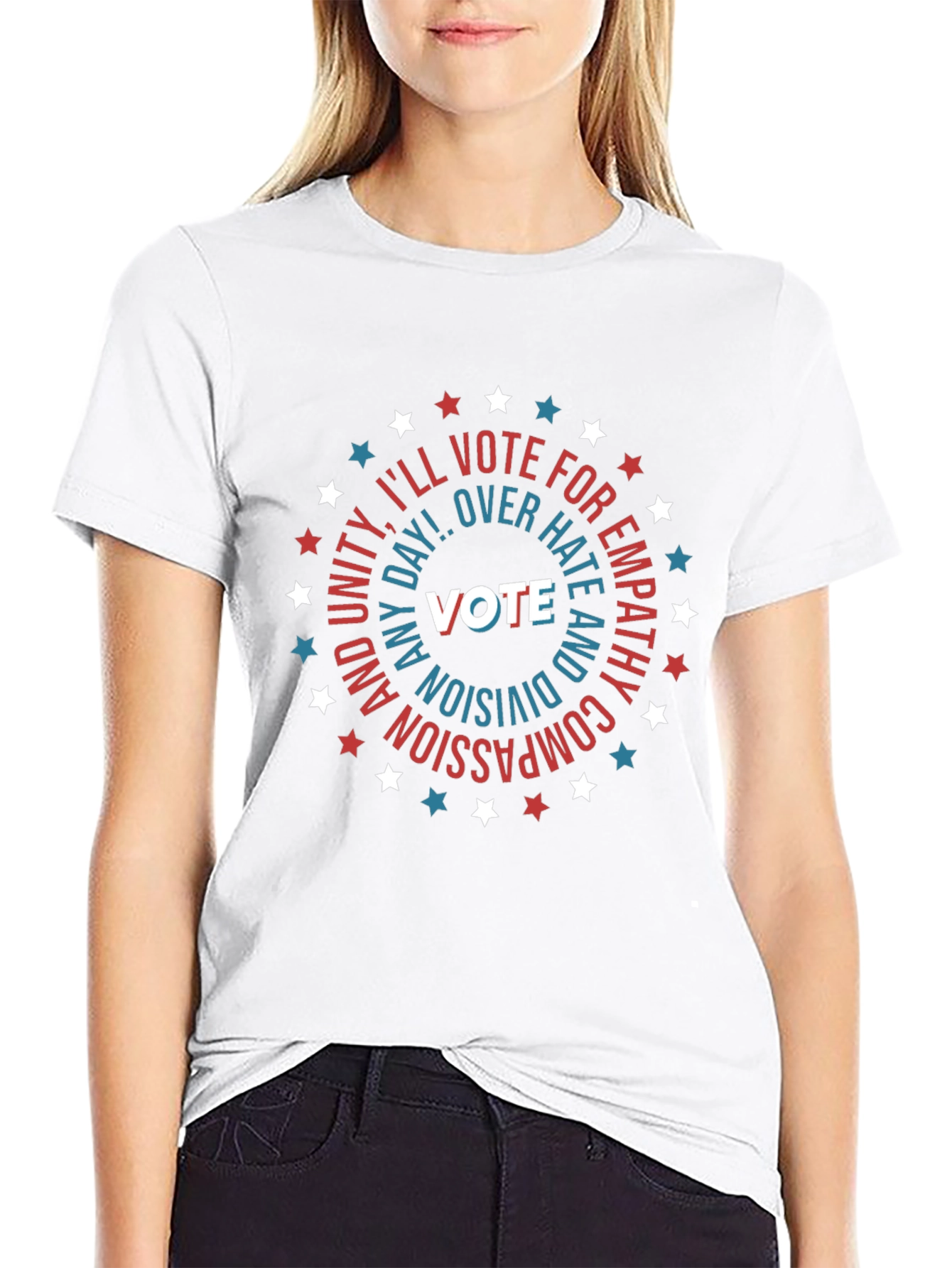 Vote Empathy Compassion Black T-Shirt