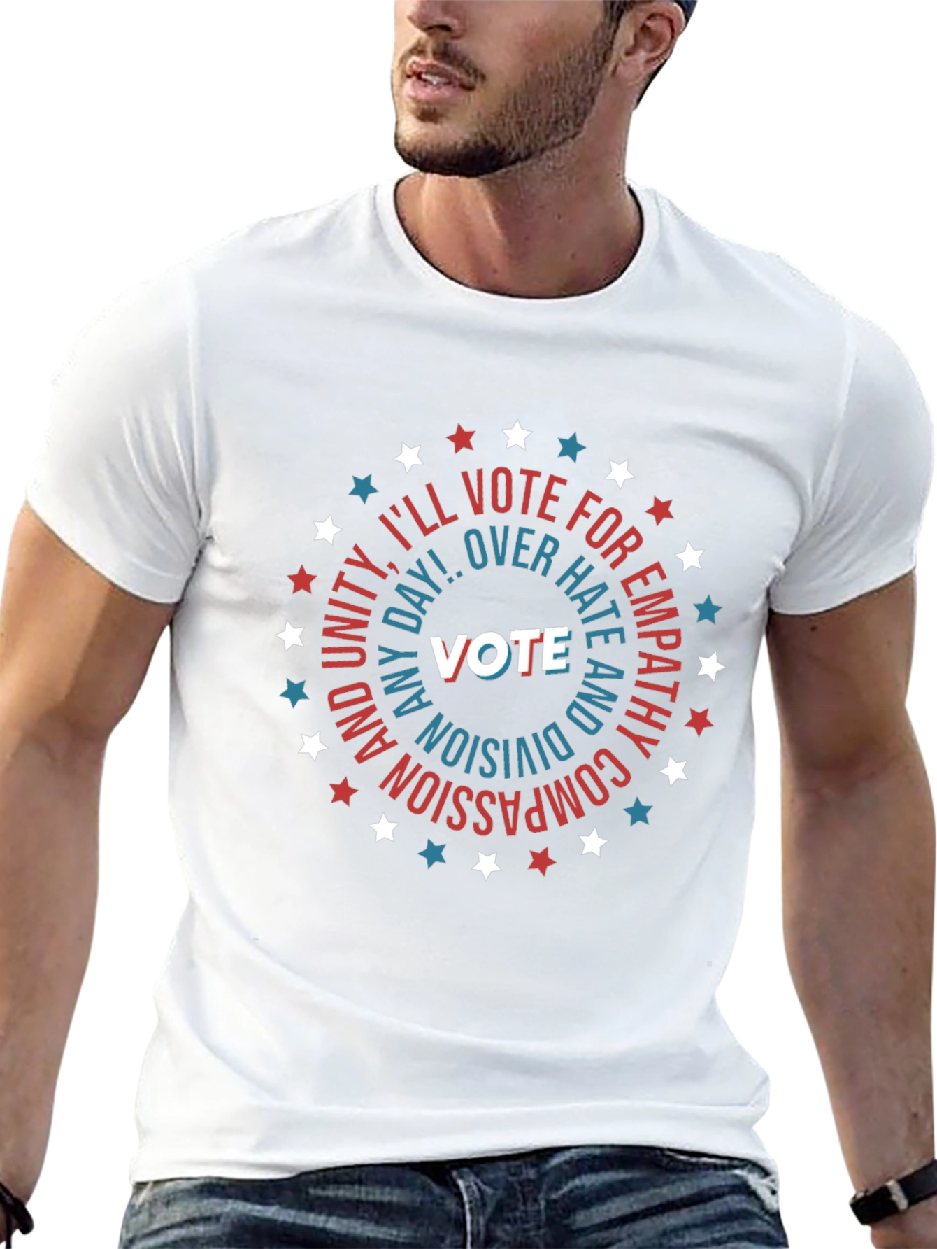 Vote Empathy Compassion Black T-Shirt