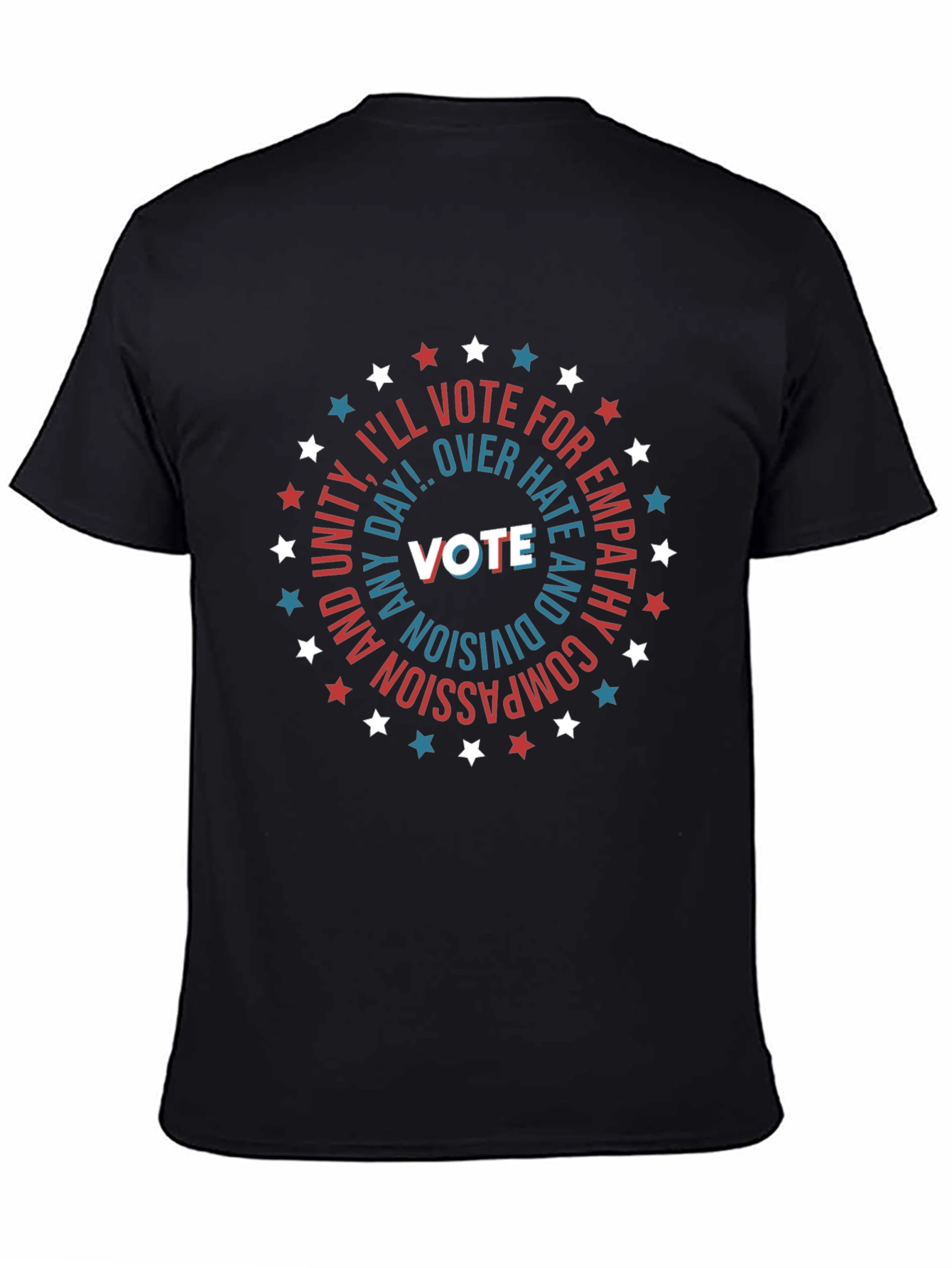 Vote Empathy Compassion Black T-Shirt