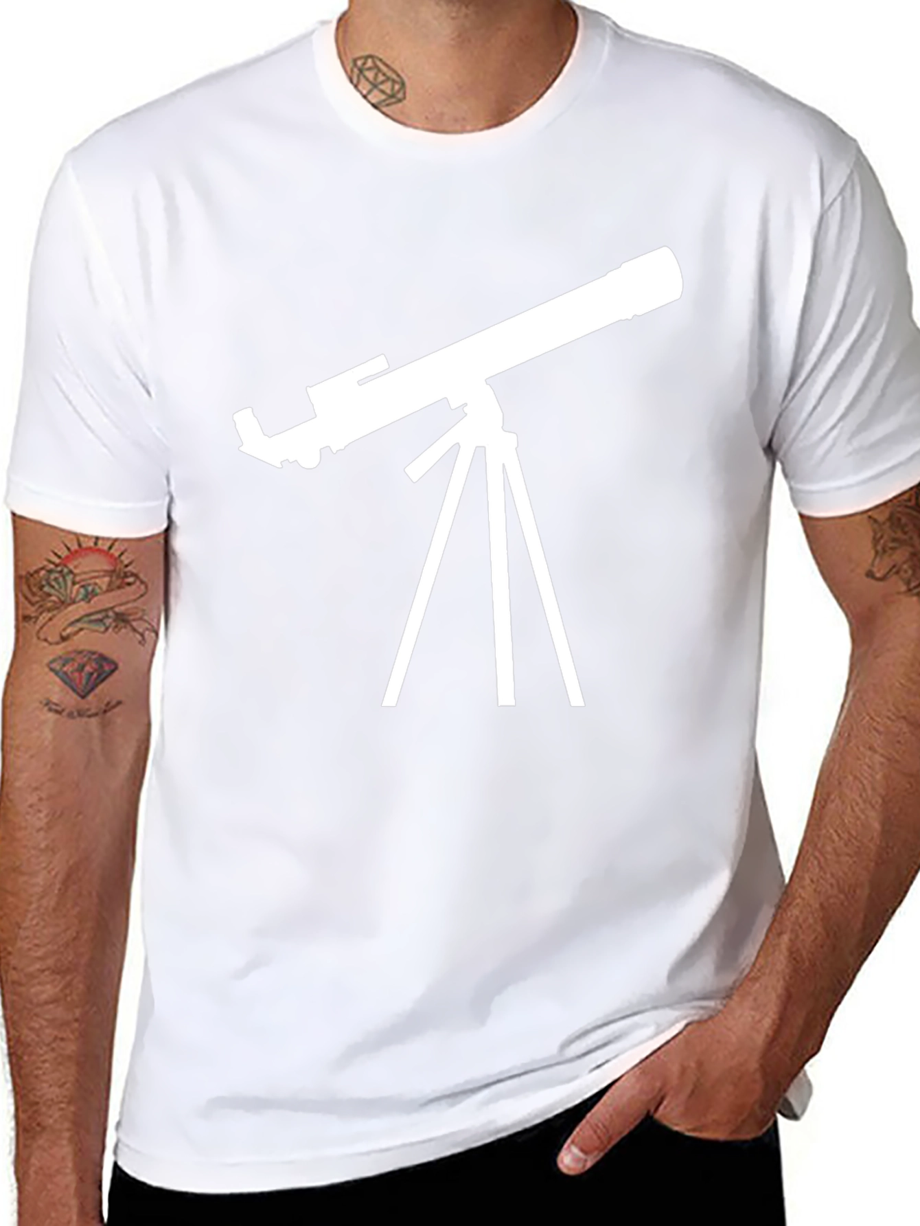 Telescope Graphic Tee - Stargazer T-Shirt