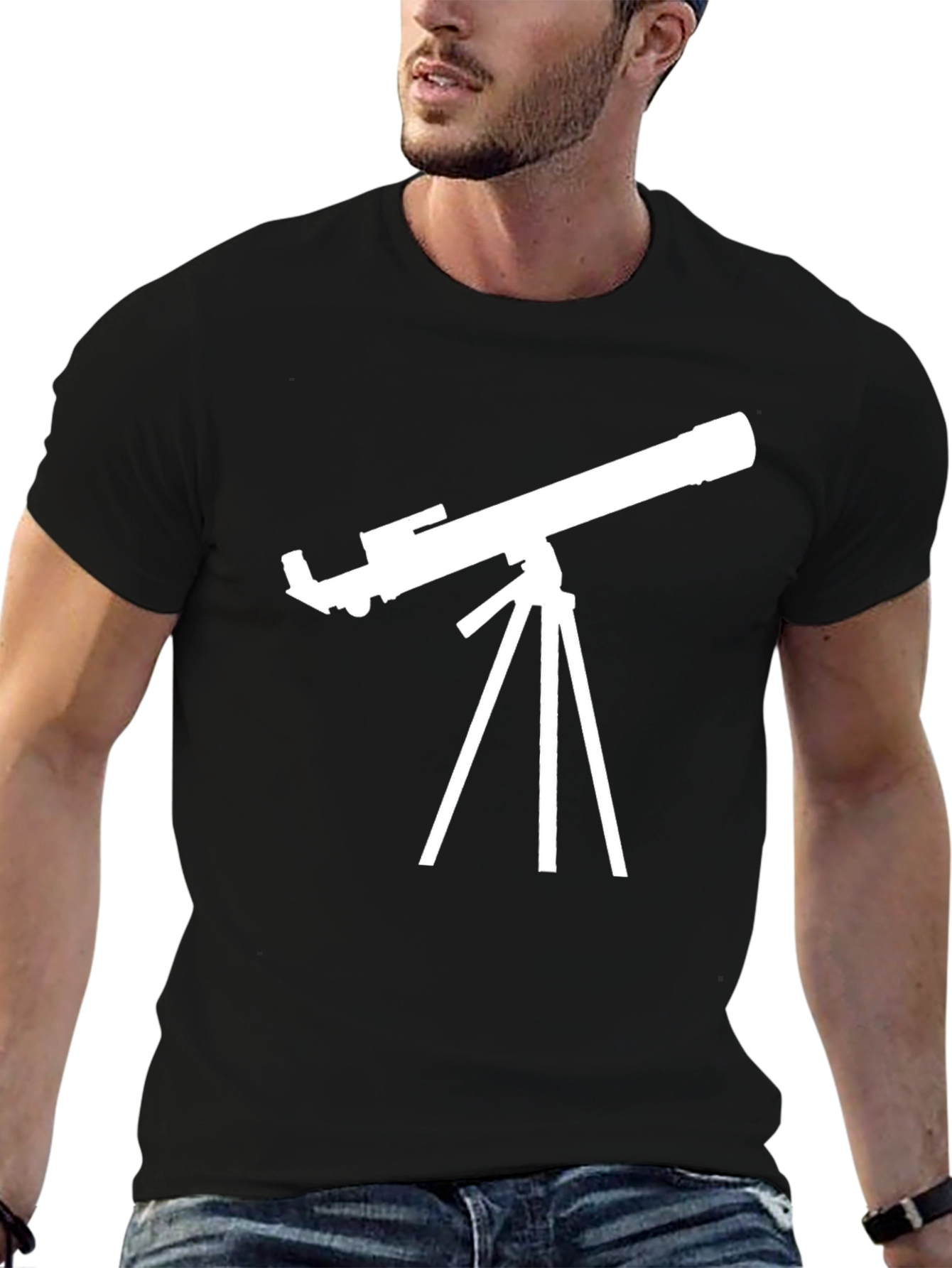 Telescope Graphic Tee - Stargazer T-Shirt