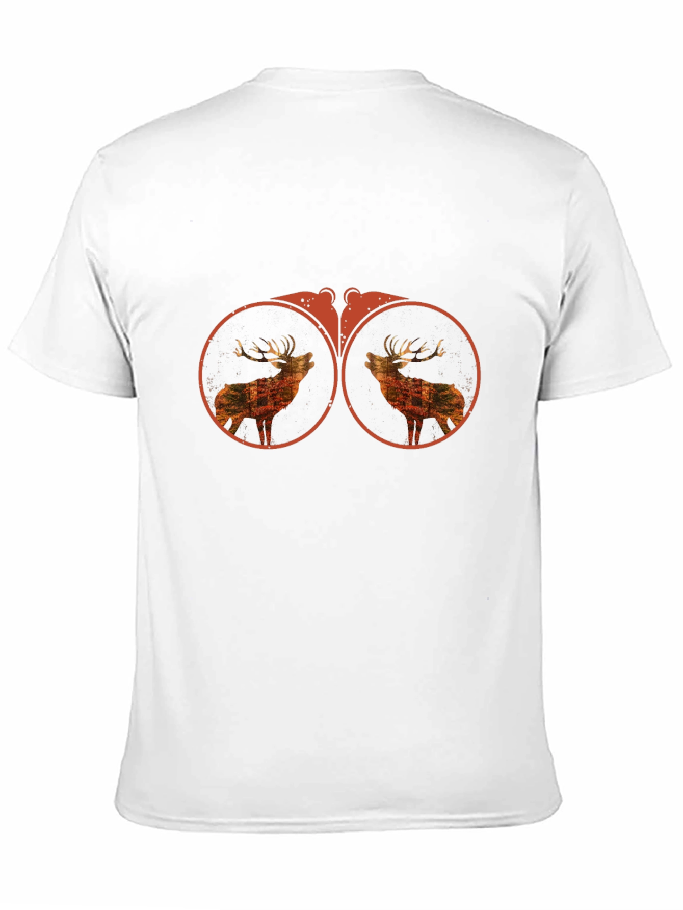 Binocular Deer Graphic Tee - Black Cotton T-Shirt