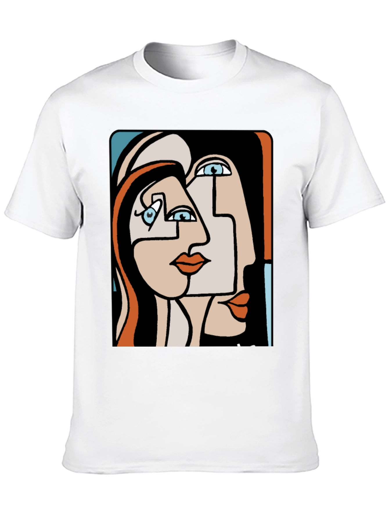 Abstract Art Graphic Tee - Black Unisex Shirt