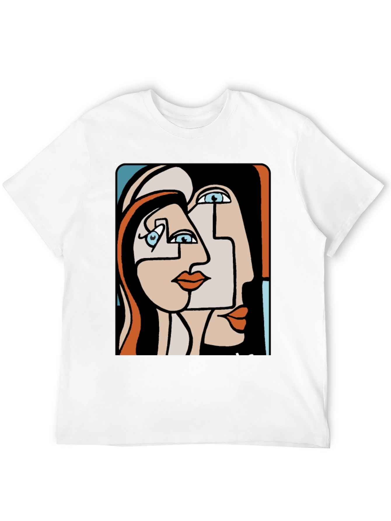 Abstract Art Graphic Tee - Black Unisex Shirt