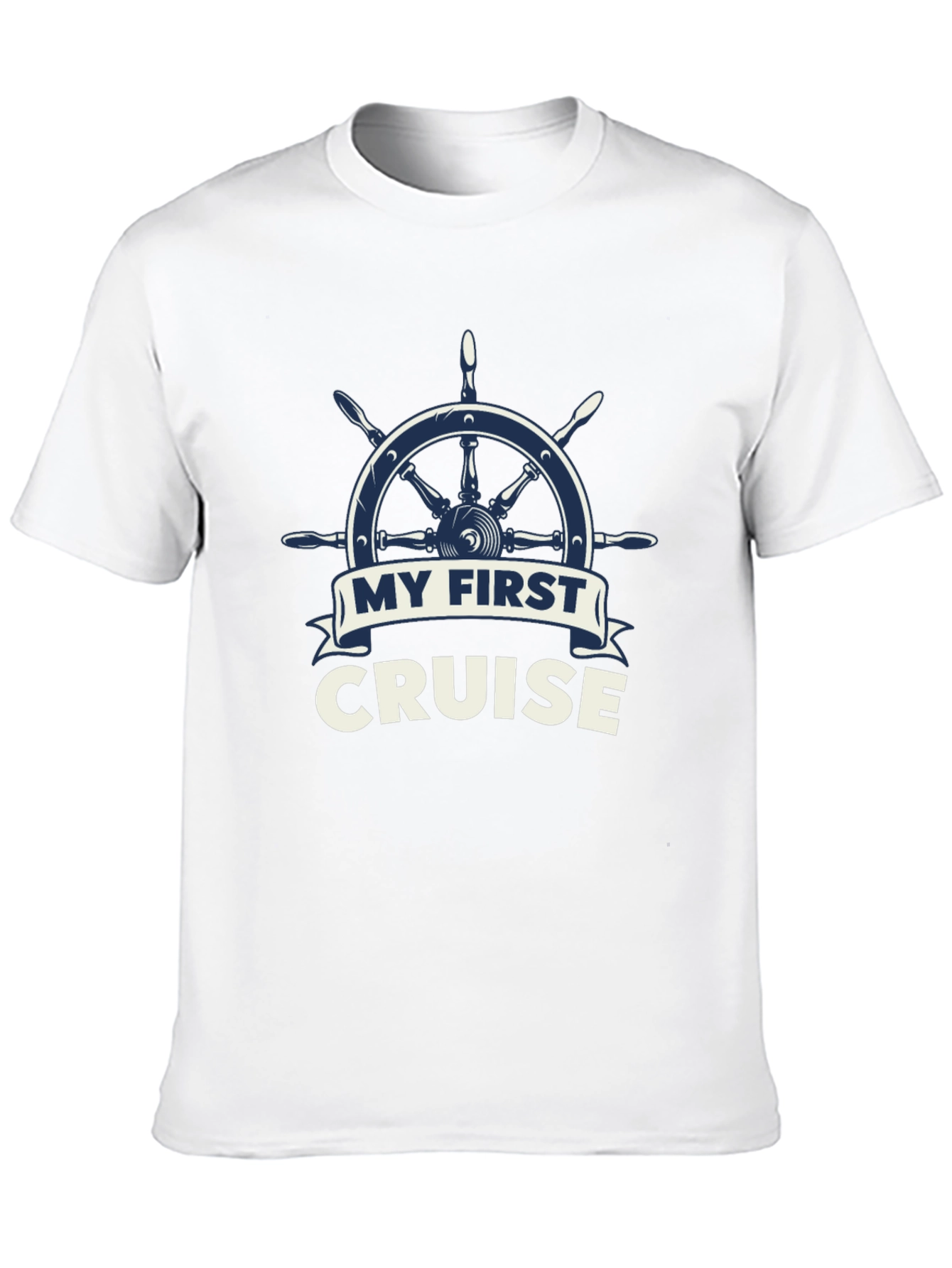 My First Cruise T-Shirt - Nautical Wheel Design