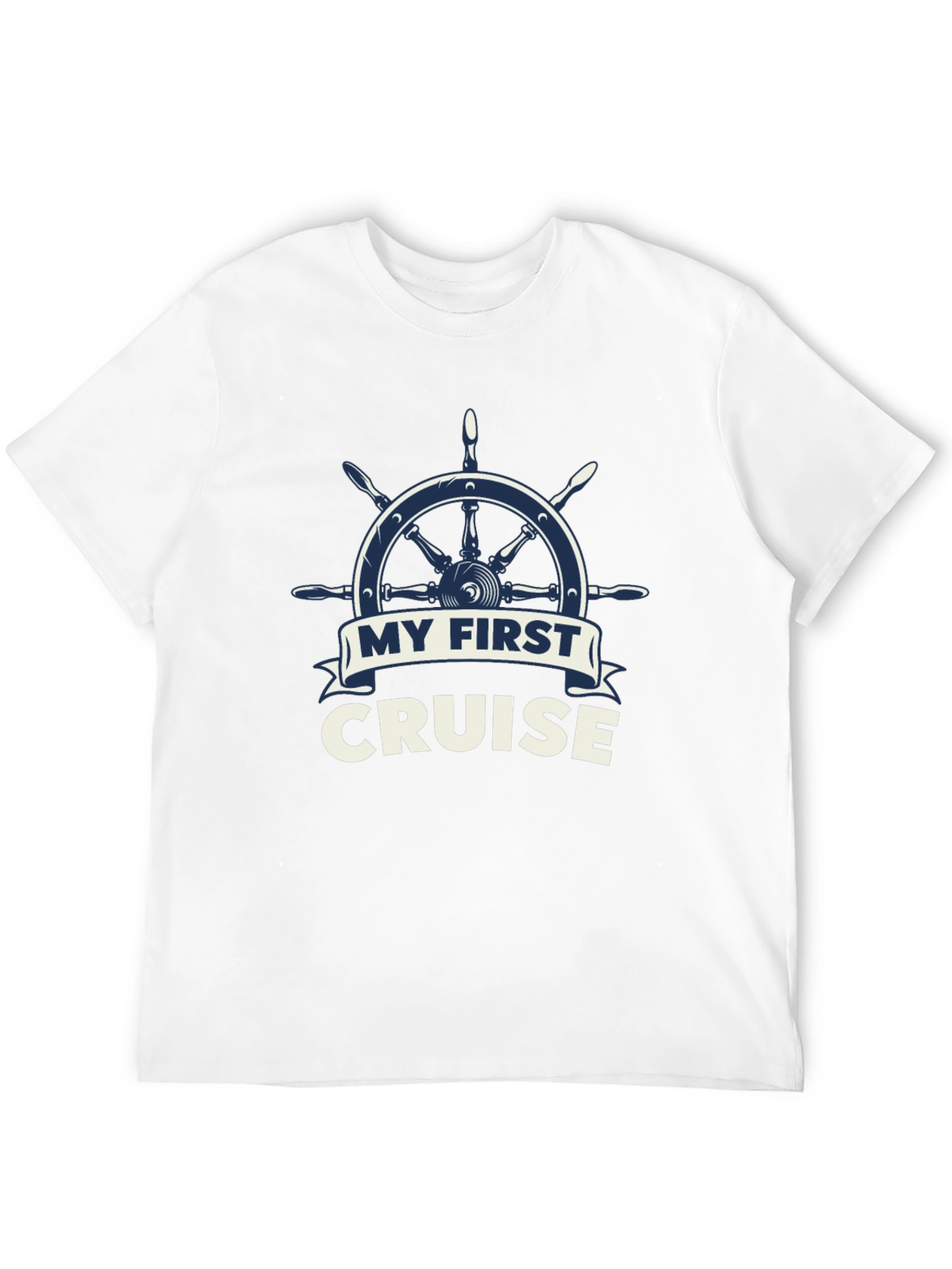 My First Cruise T-Shirt - Nautical Wheel Design