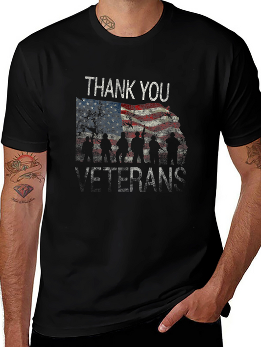 Thank You Veterans T-Shirt - Patriotic Design