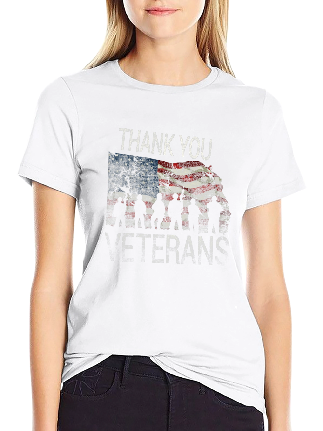 Thank You Veterans T-Shirt - Patriotic Design