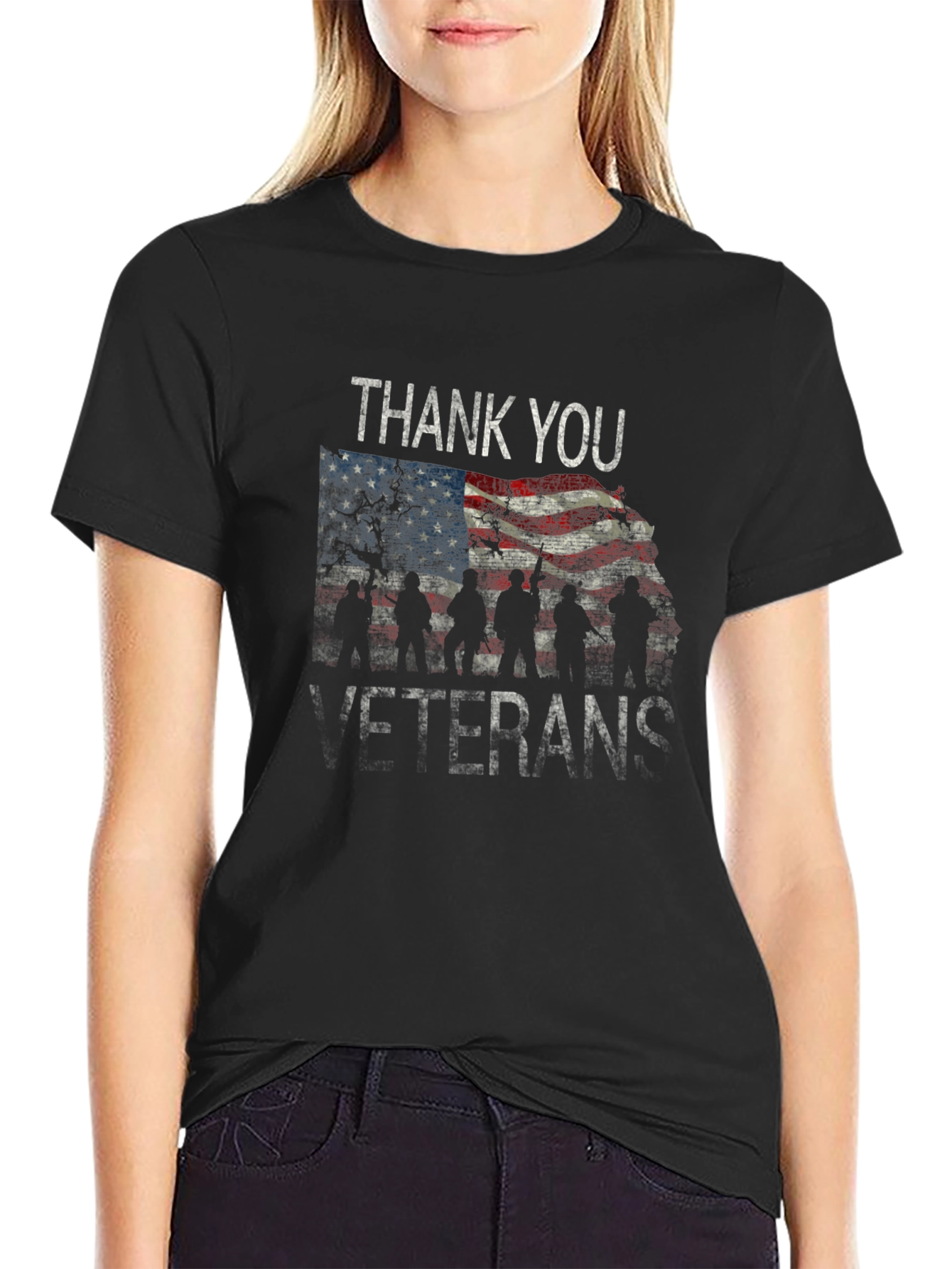 Thank You Veterans T-Shirt - Patriotic Design