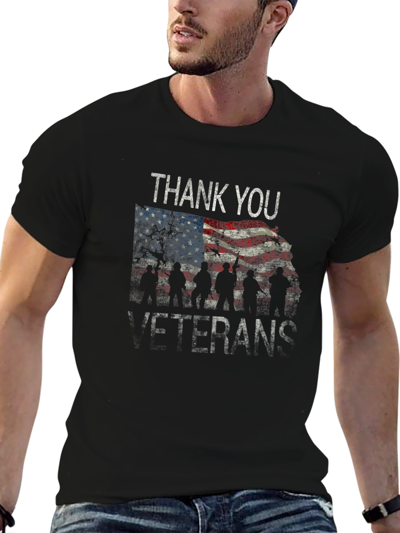 Thank You Veterans T-Shirt - Patriotic Design