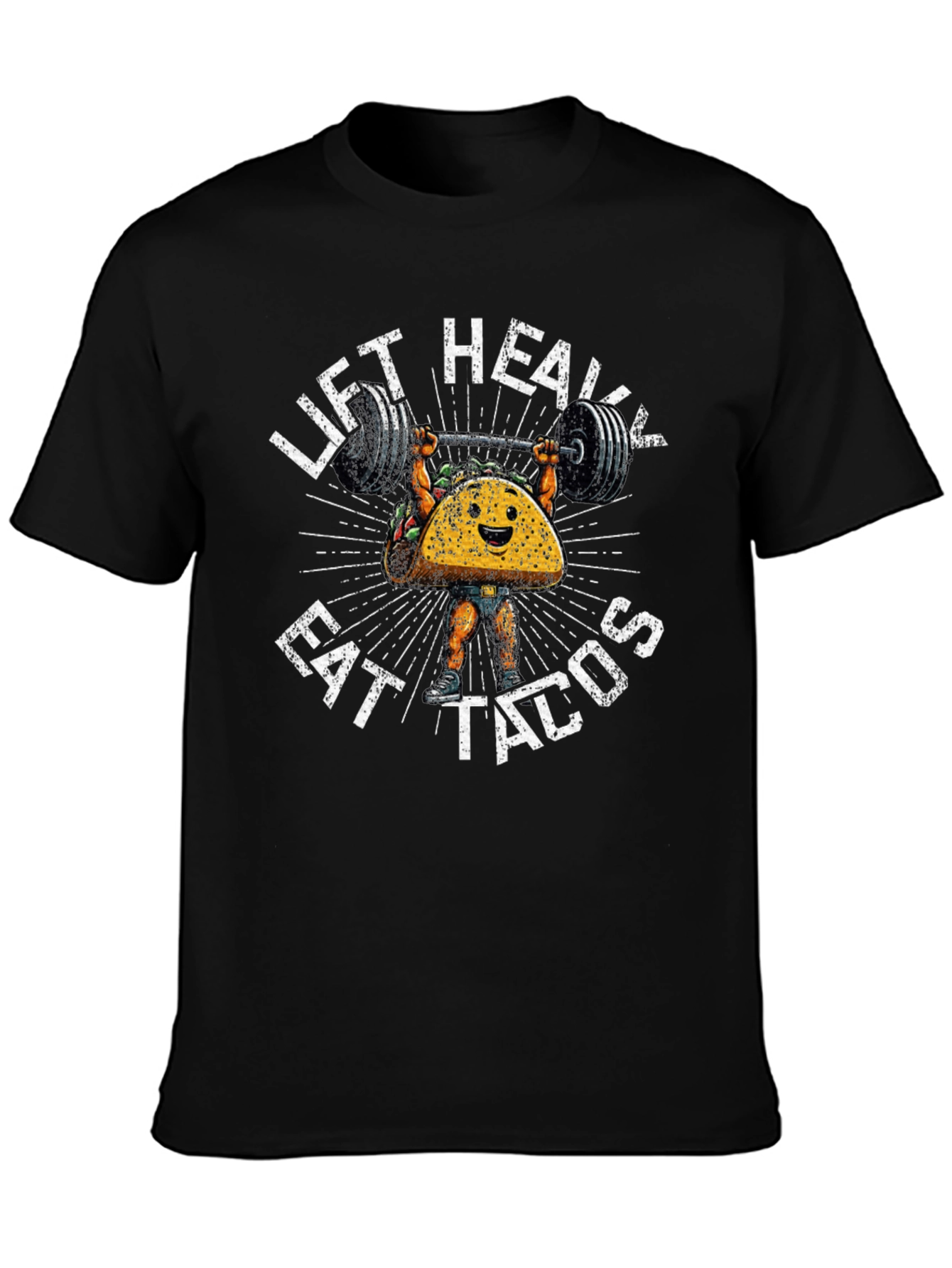 Lift Heavy Eat Tacos Graphic T-Shirt