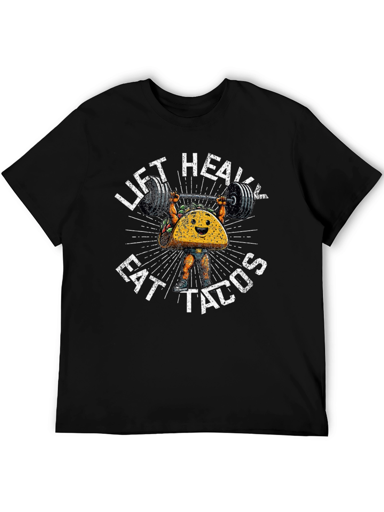 Lift Heavy Eat Tacos Graphic T-Shirt